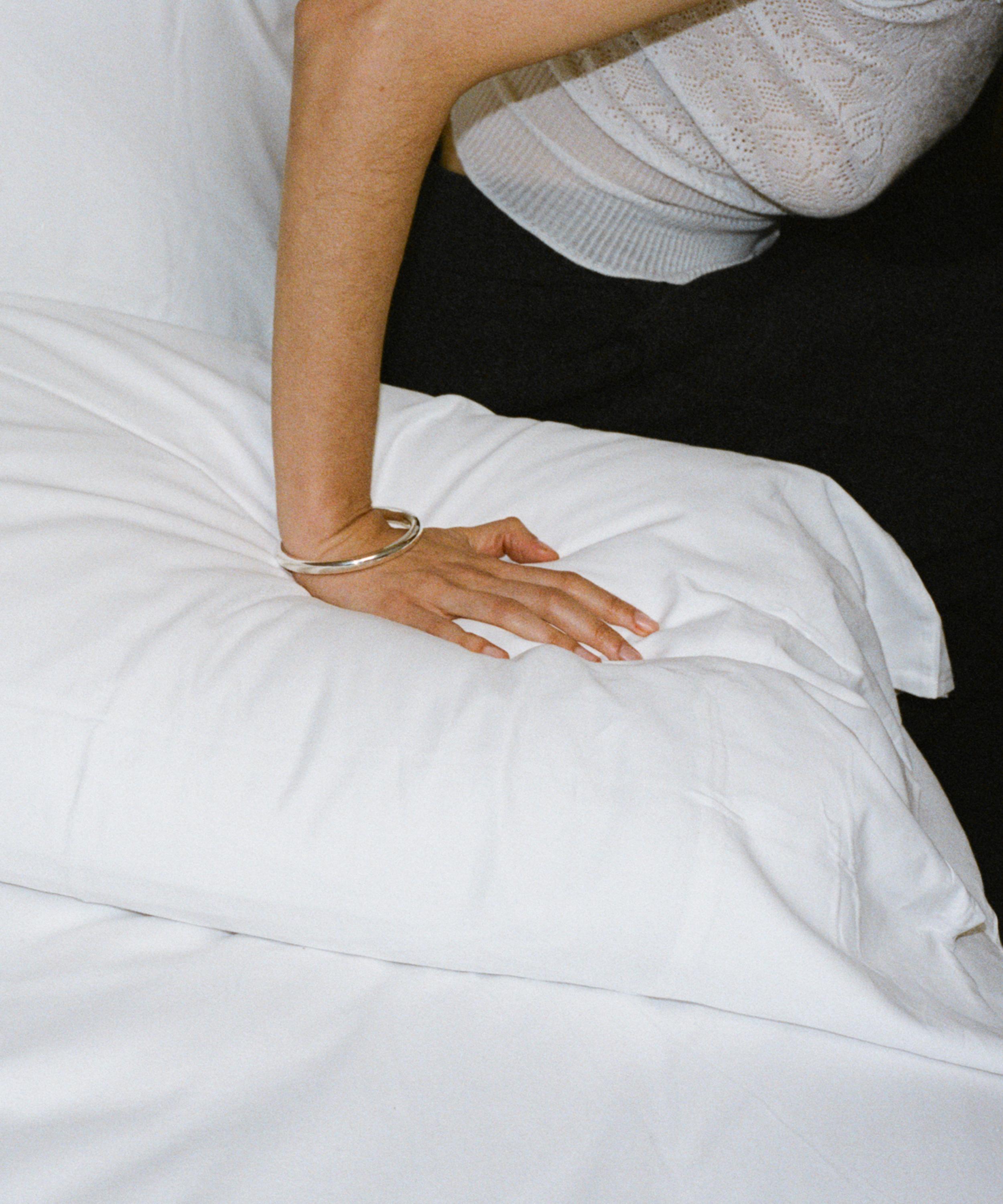 Annika Inez - Sterling Silver Slender Tube Bangle Bracelet