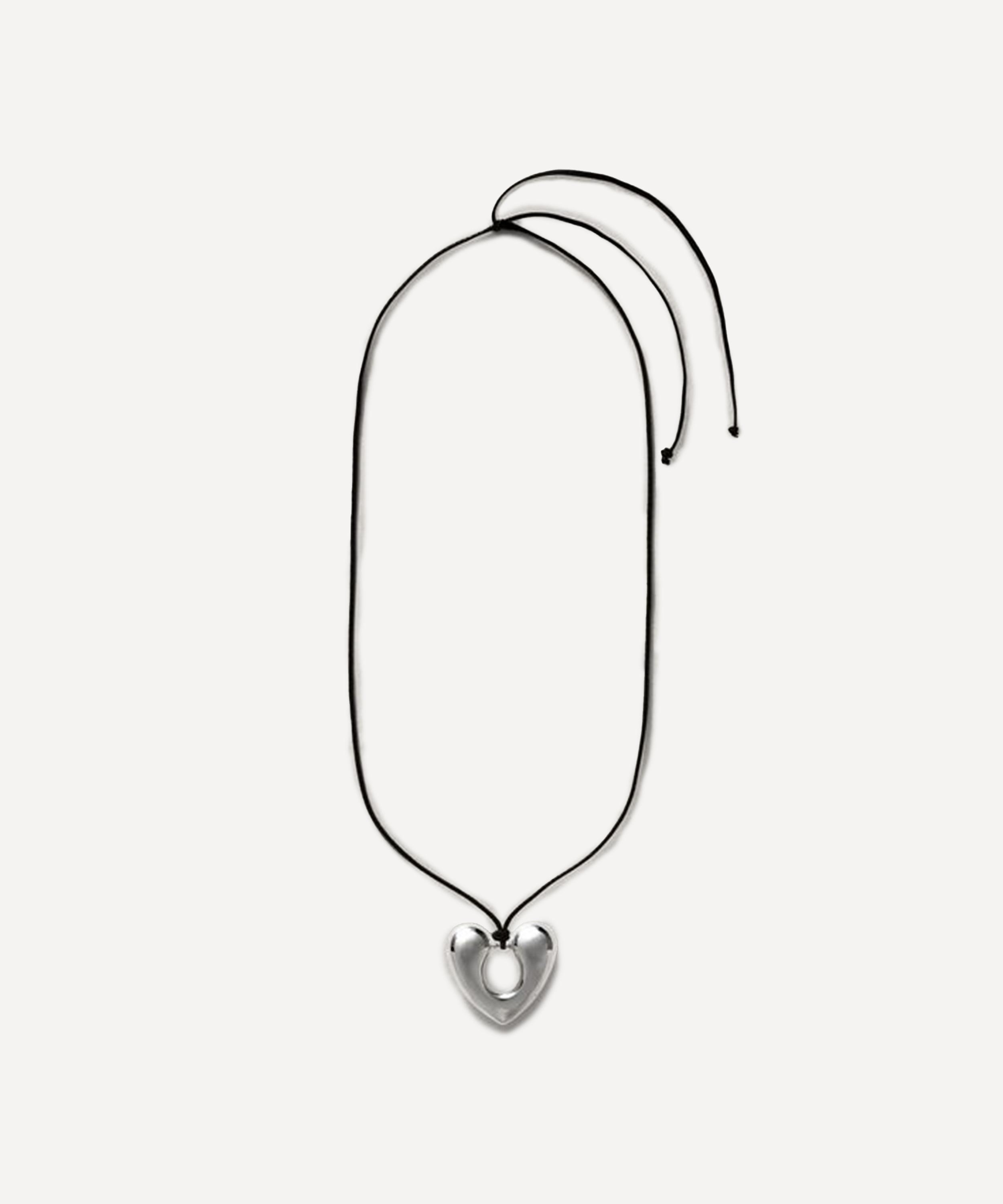 Annika Inez - Sterling Silver Open Heart Pendant Necklace image number 0