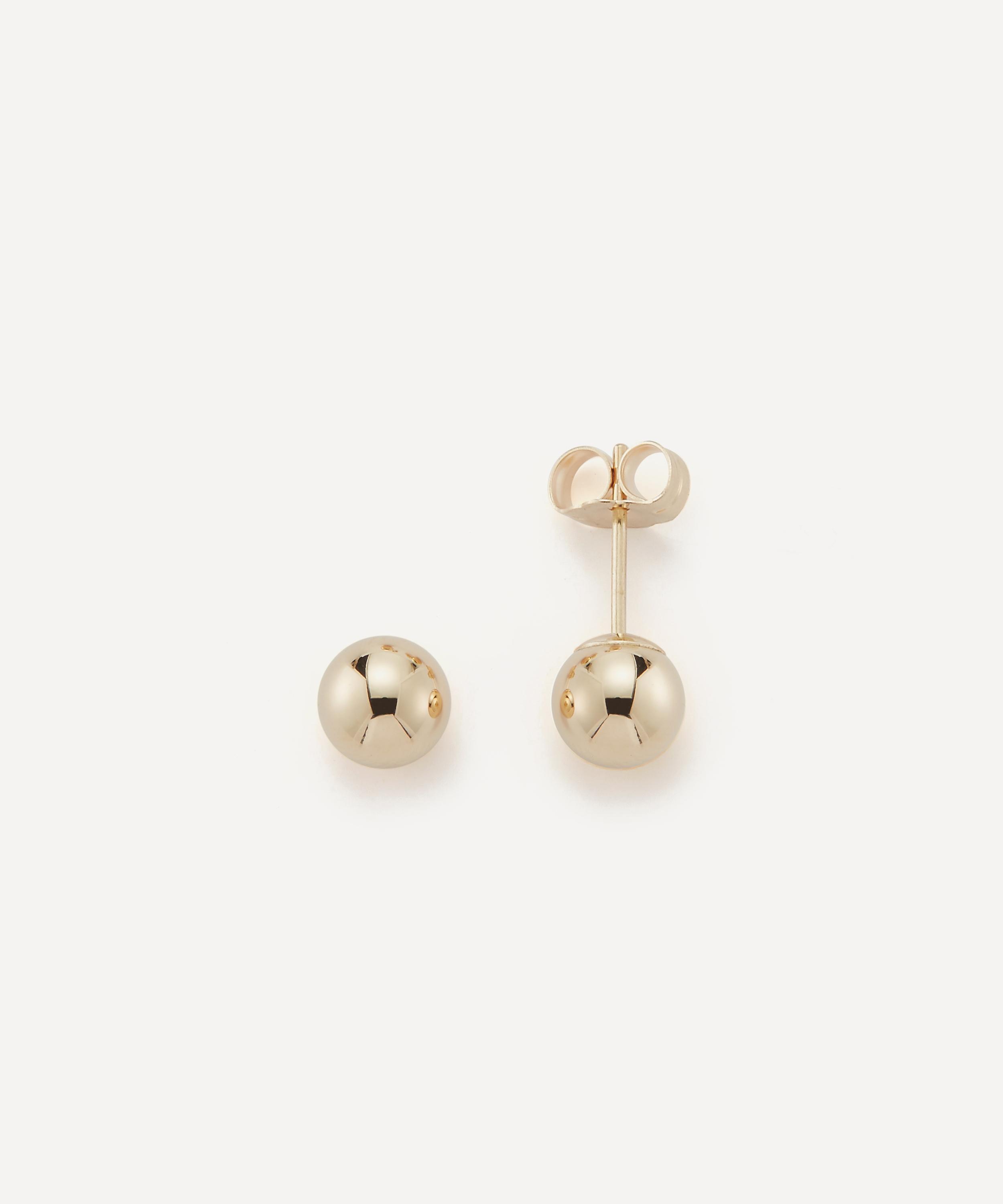 Mateo - 14ct Gold Ball Stud Earrings image number 0
