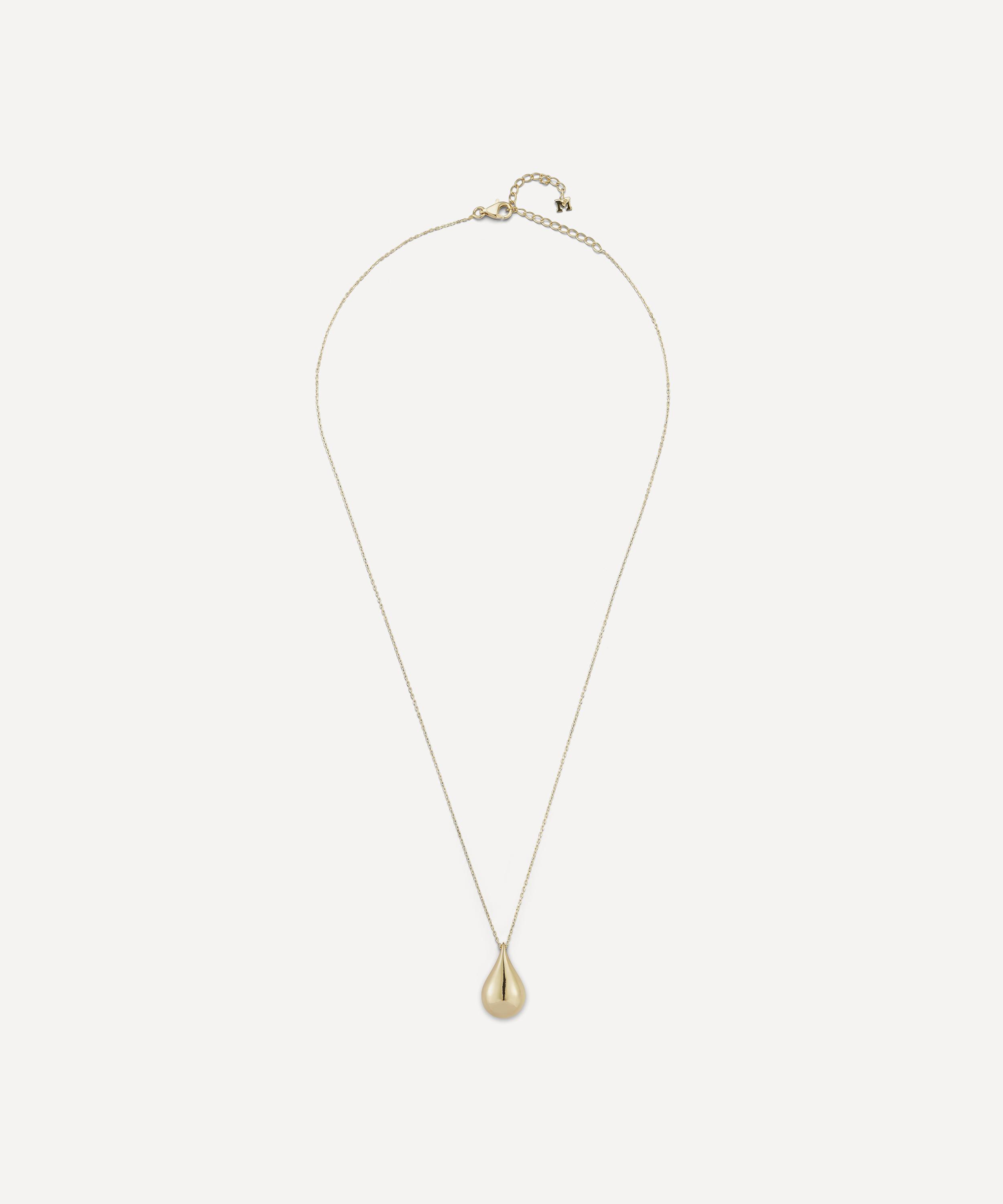 Mateo - 14ct Gold Water Droplet Pendant Necklace image number 1