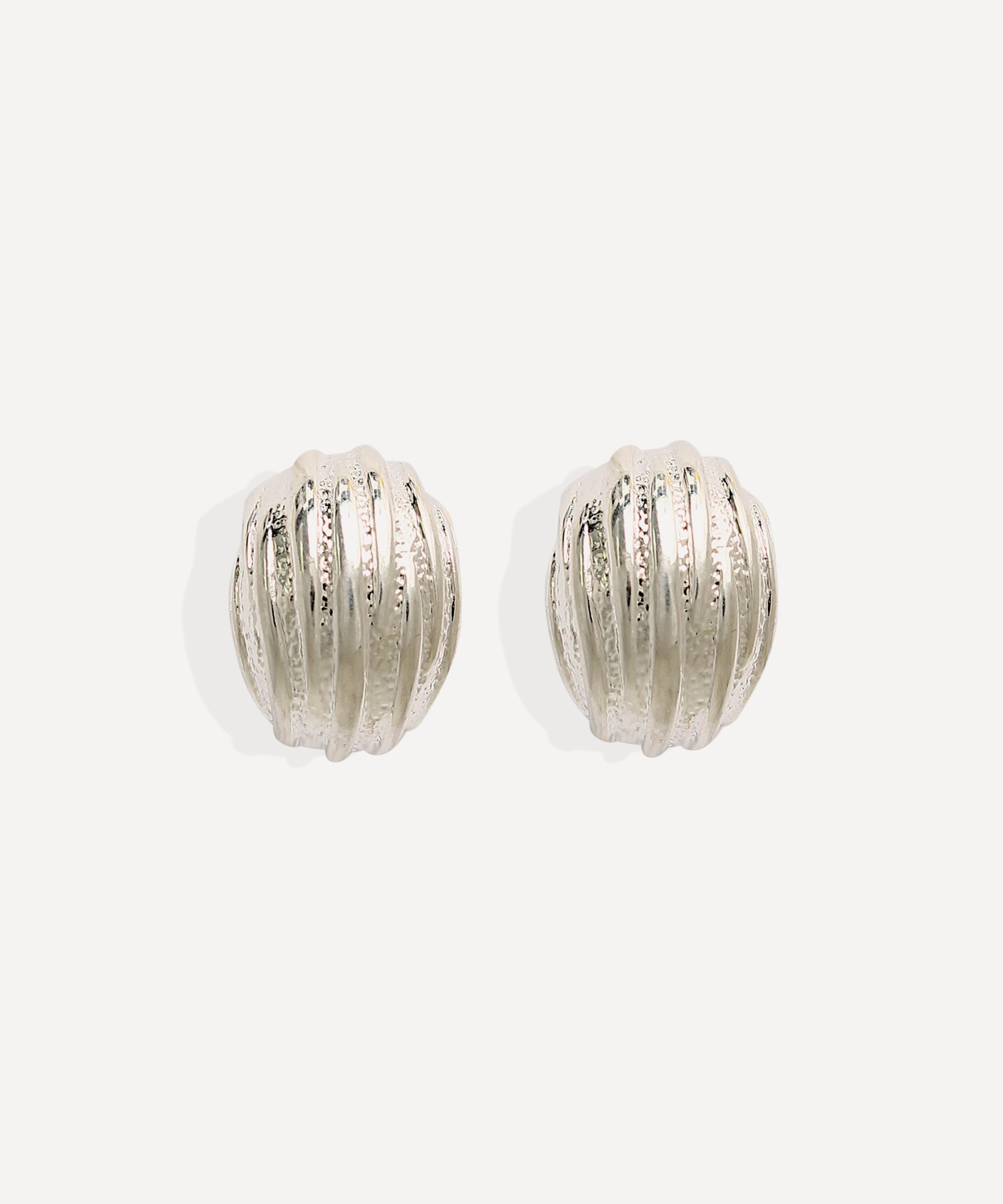 By Alona - 18ct Gold-Plated Athena Clip-On Earrings image number 1