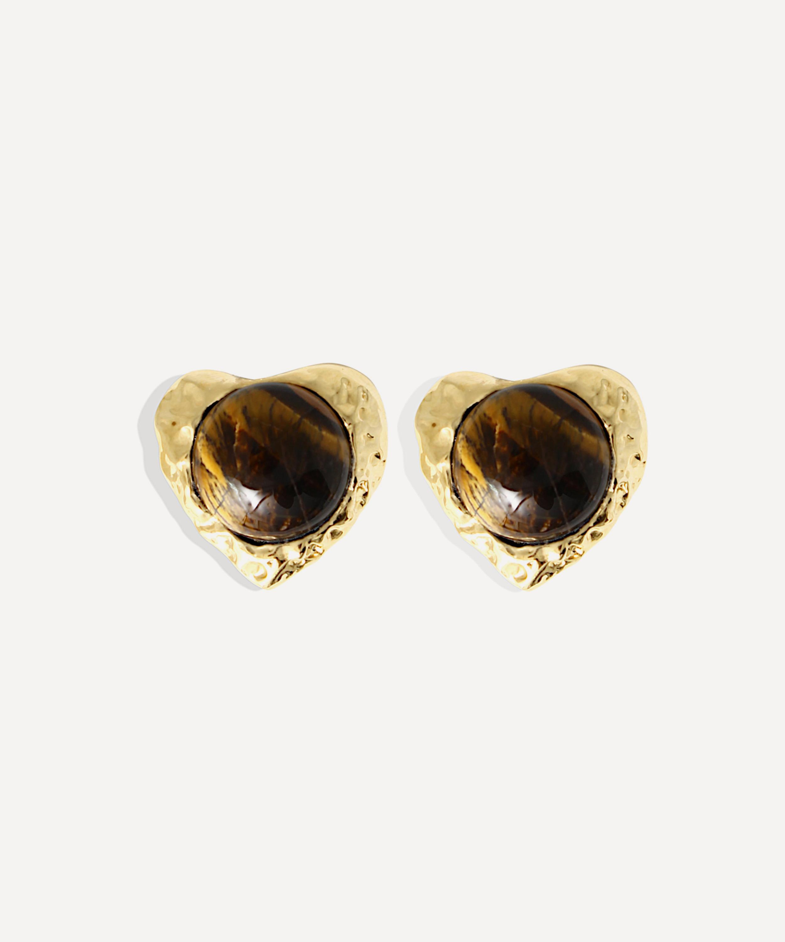 By Alona - 18ct Gold-Plated Eva Clip-On Earrings image number 0