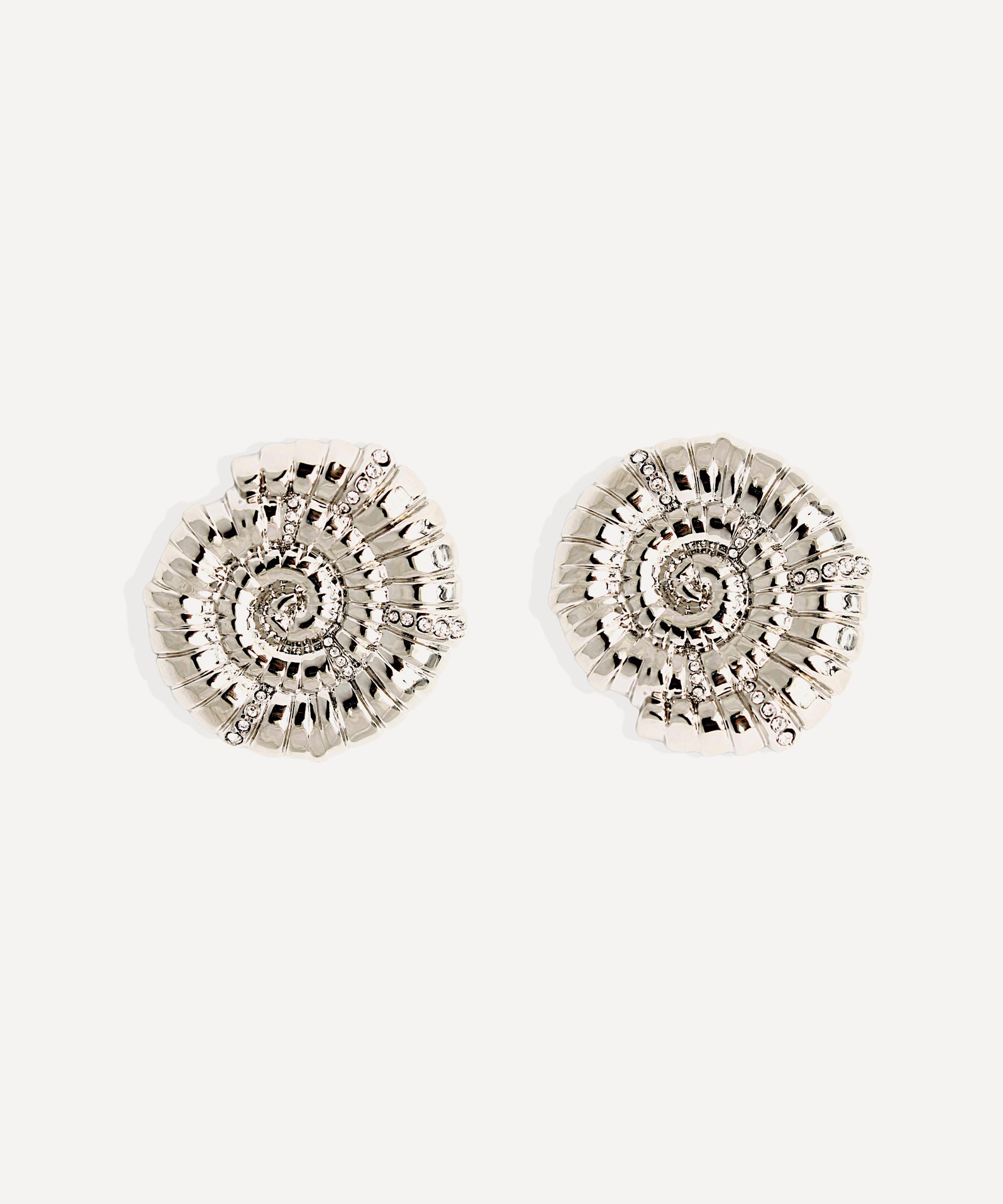 By Alona - Silver-Plated Galia Stud Earrings image number 0