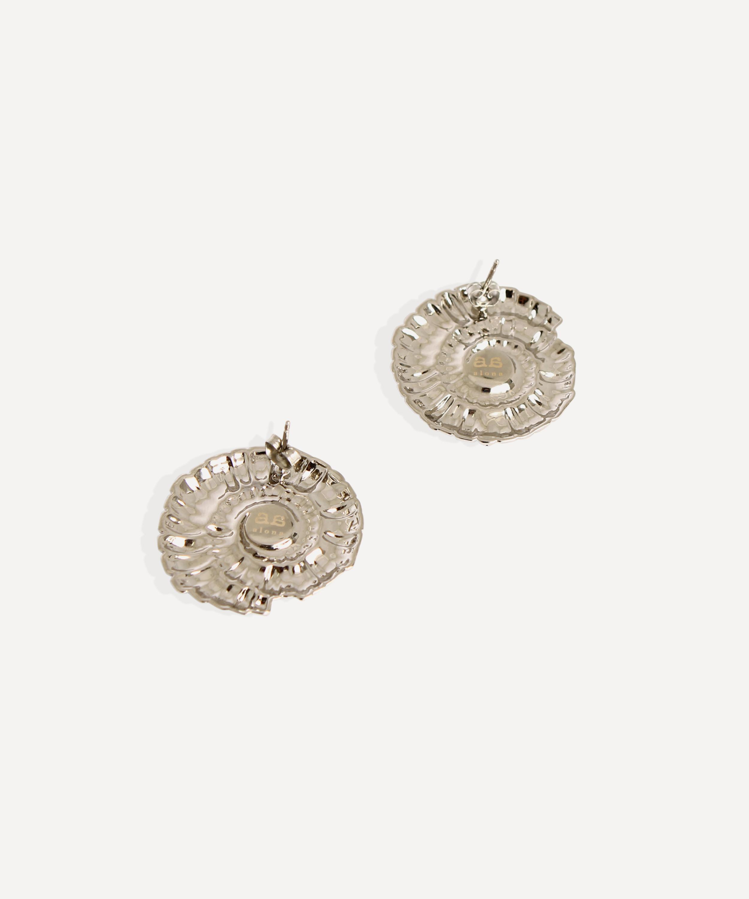 By Alona - Silver-Plated Galia Stud Earrings image number 1