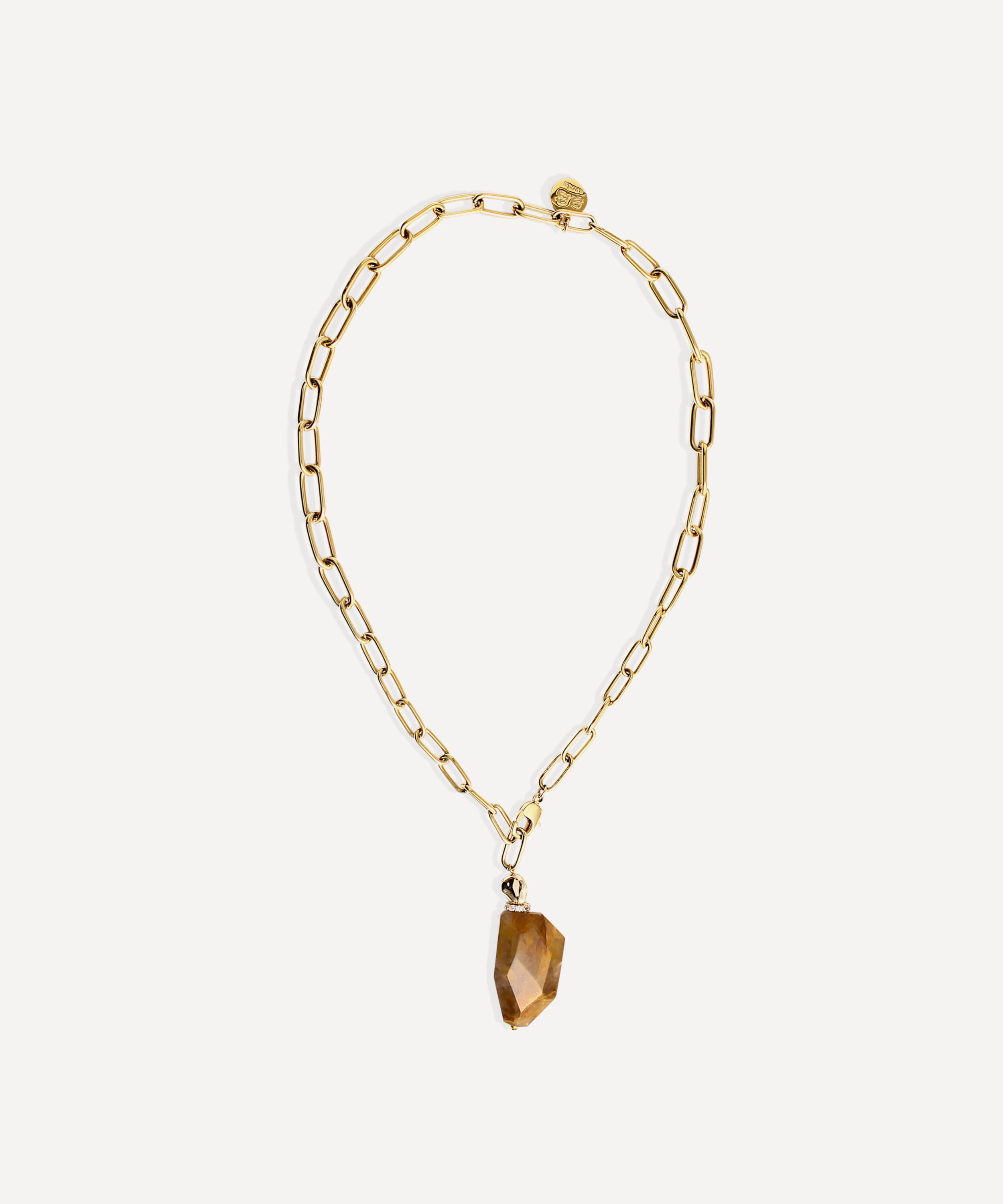 By Alona - 18ct Gold-Plated Isabelle Pendant Necklace image number 0