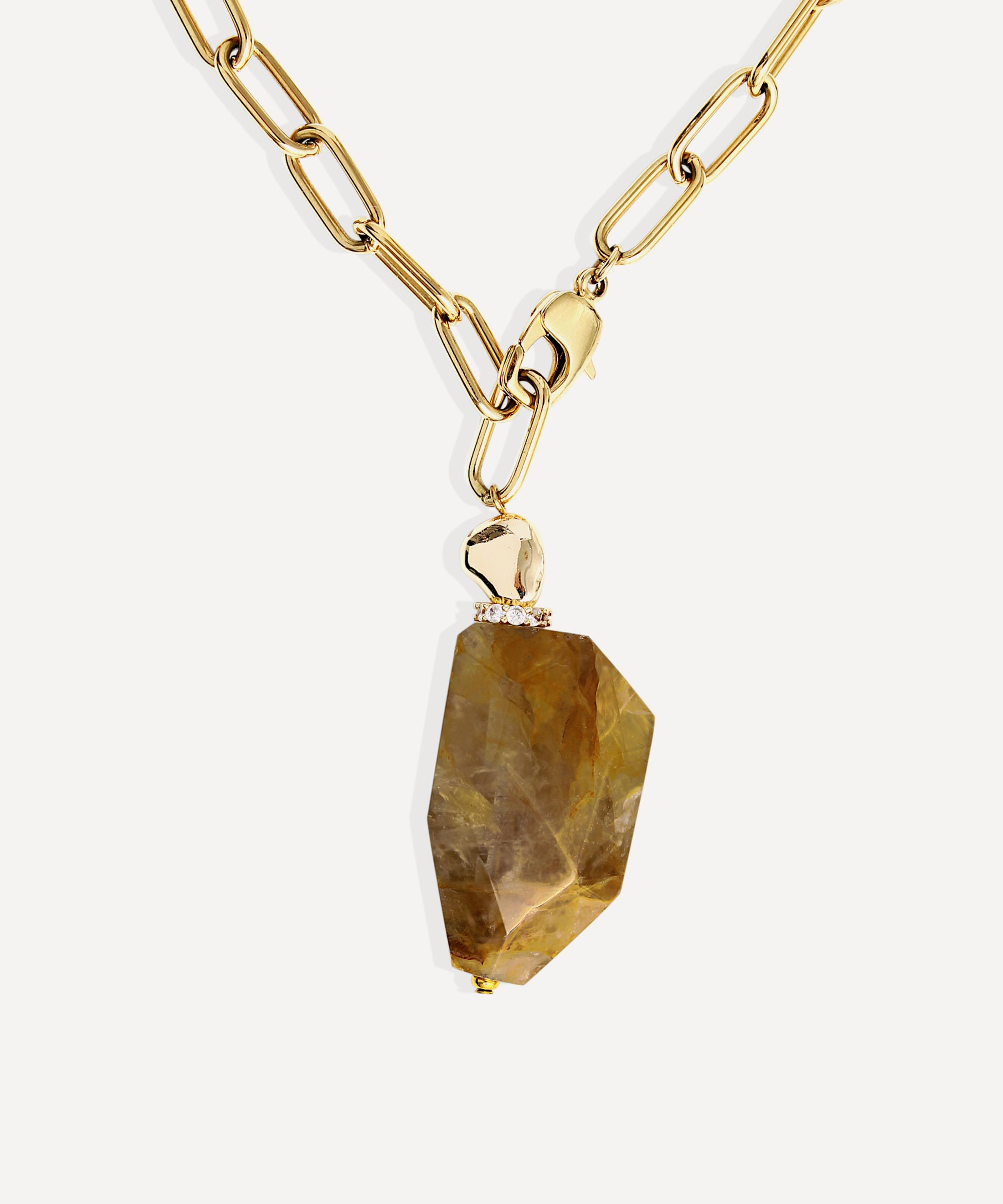 By Alona - 18ct Gold-Plated Isabelle Pendant Necklace image number 1