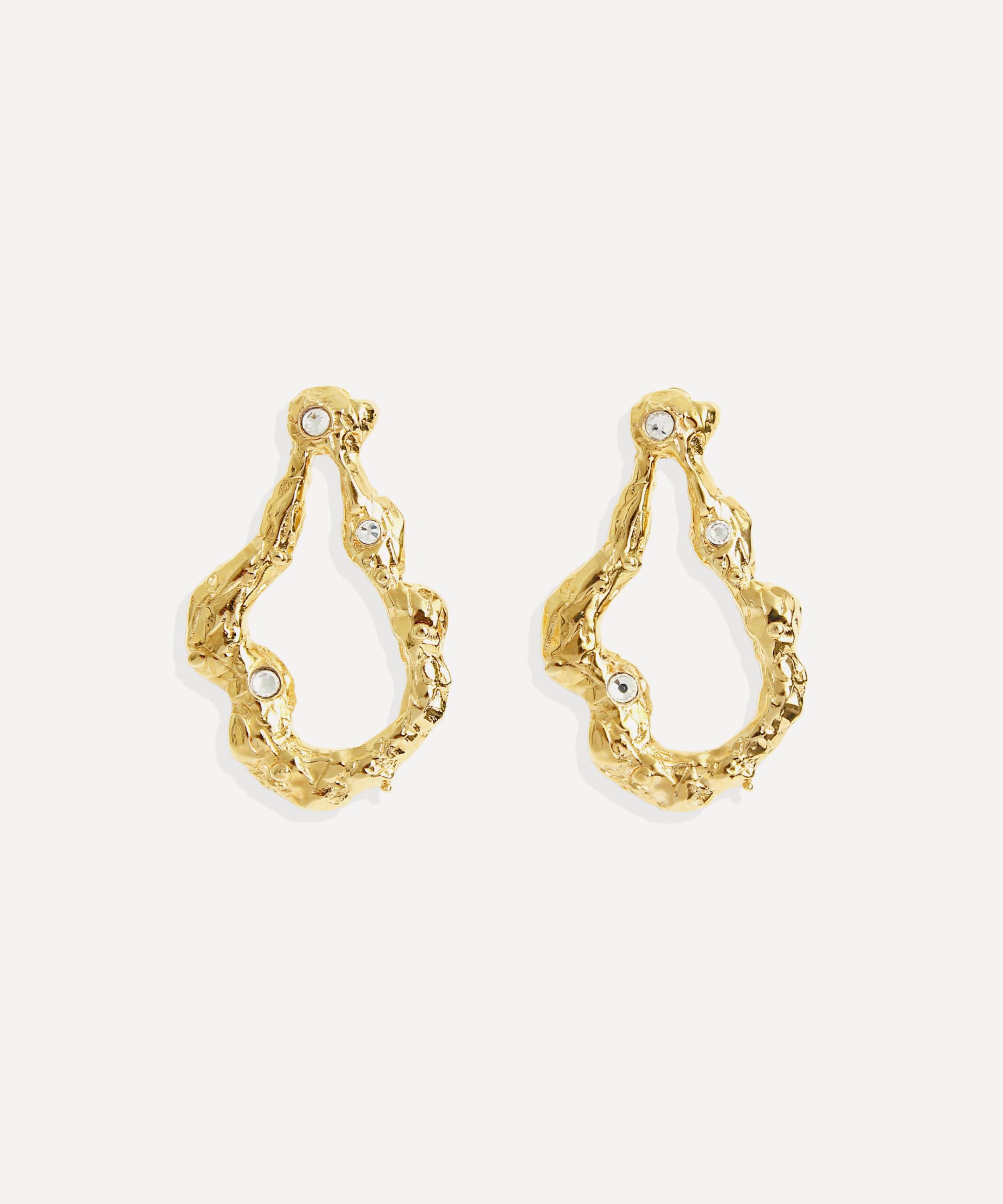 By Alona - 18ct Gold-Plated Rena Drop Earrings image number 0