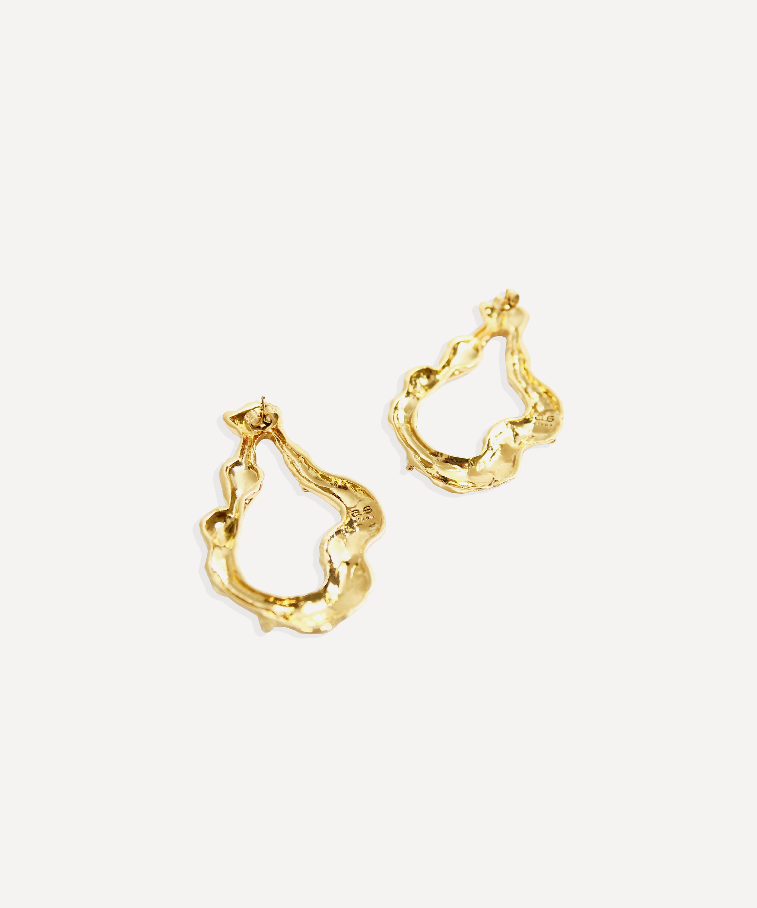 By Alona - 18ct Gold-Plated Rena Drop Earrings image number 1