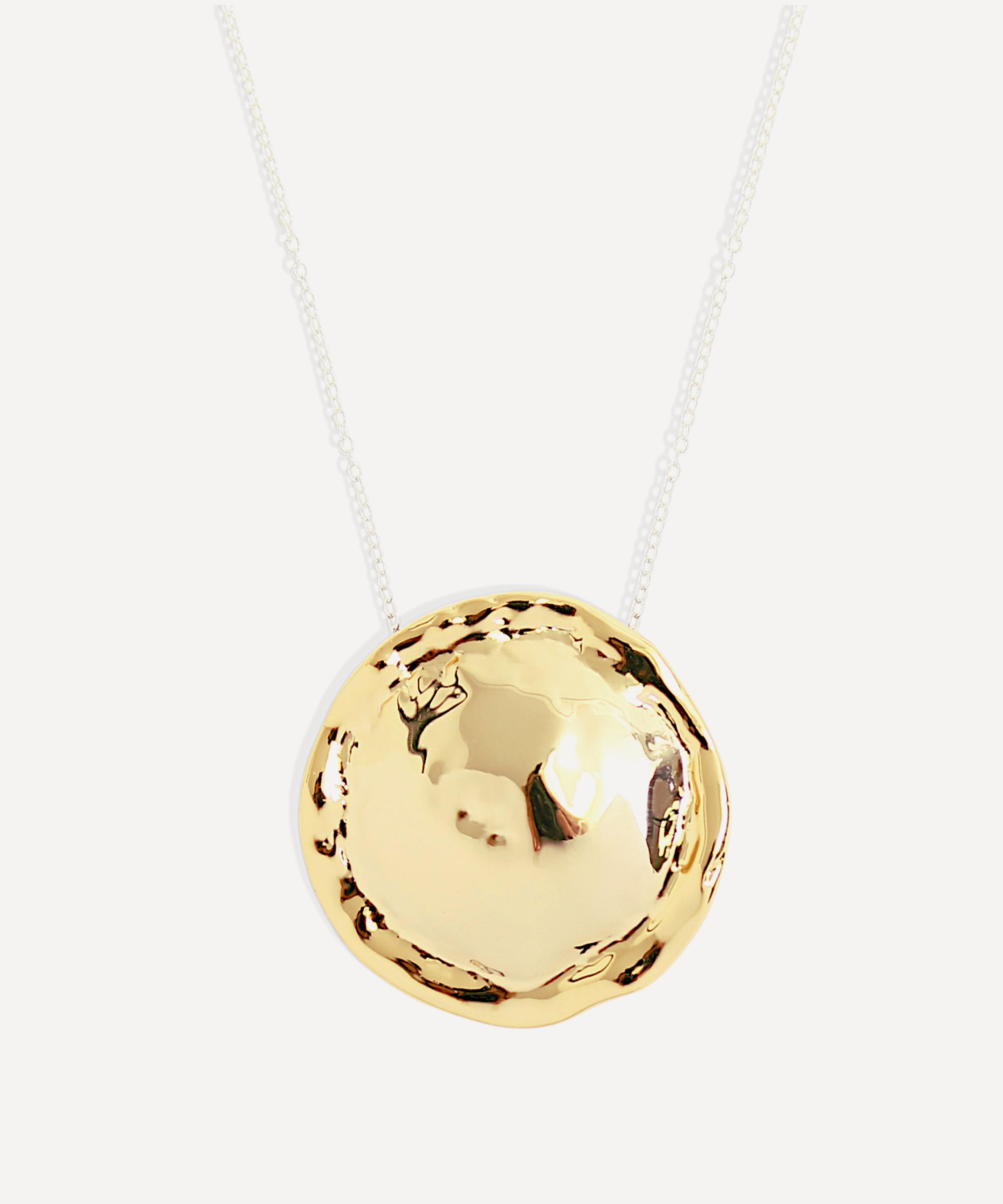 By Alona - 18ct Gold-Plated Dune Pendant Necklace image number 1