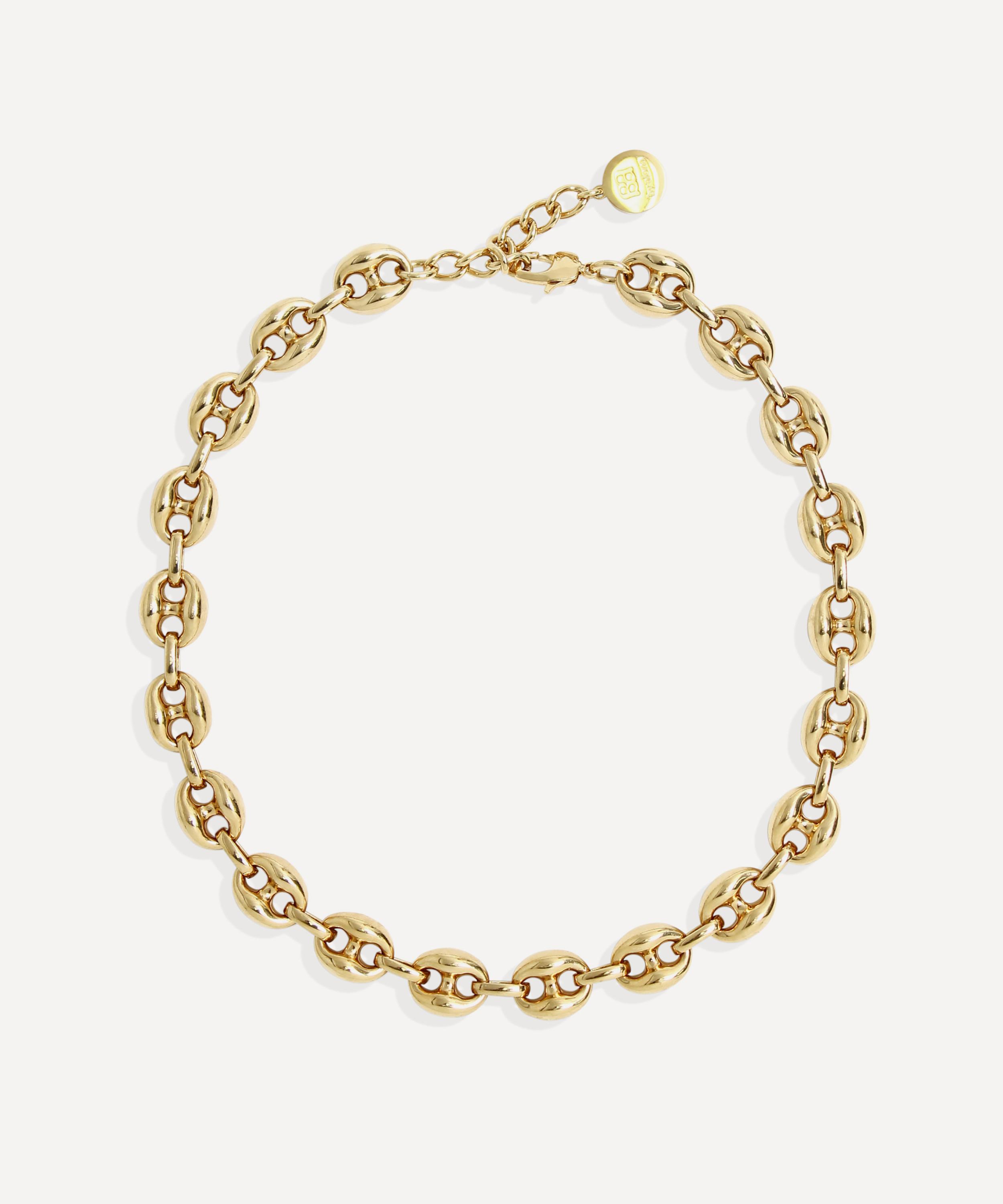 By Alona - 18ct Gold-Plated Capri Mariner Chain Necklace image number 0