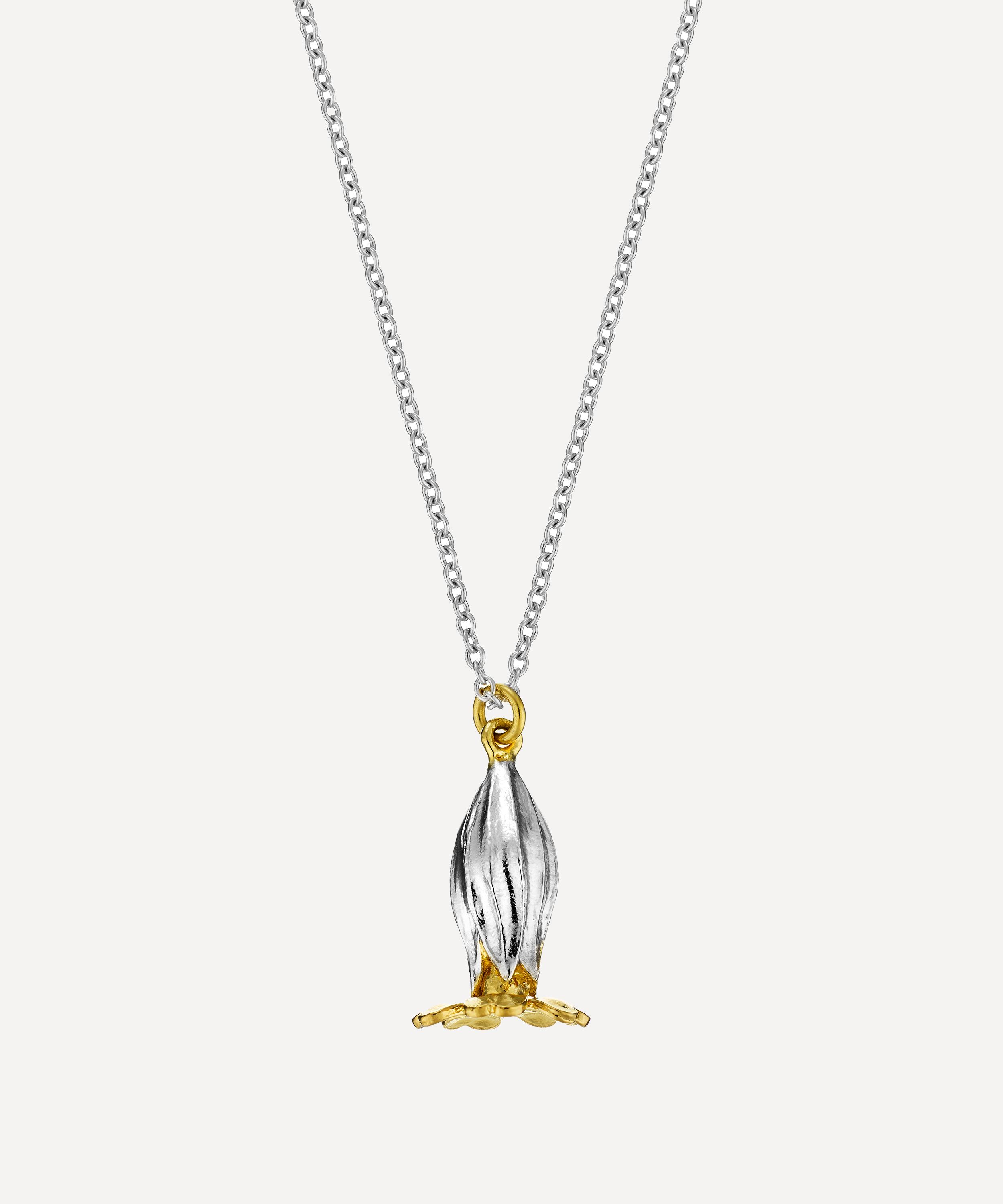 Alex Monroe - 22ct Gold-Plated Cowslip Pendant Necklace image number 0