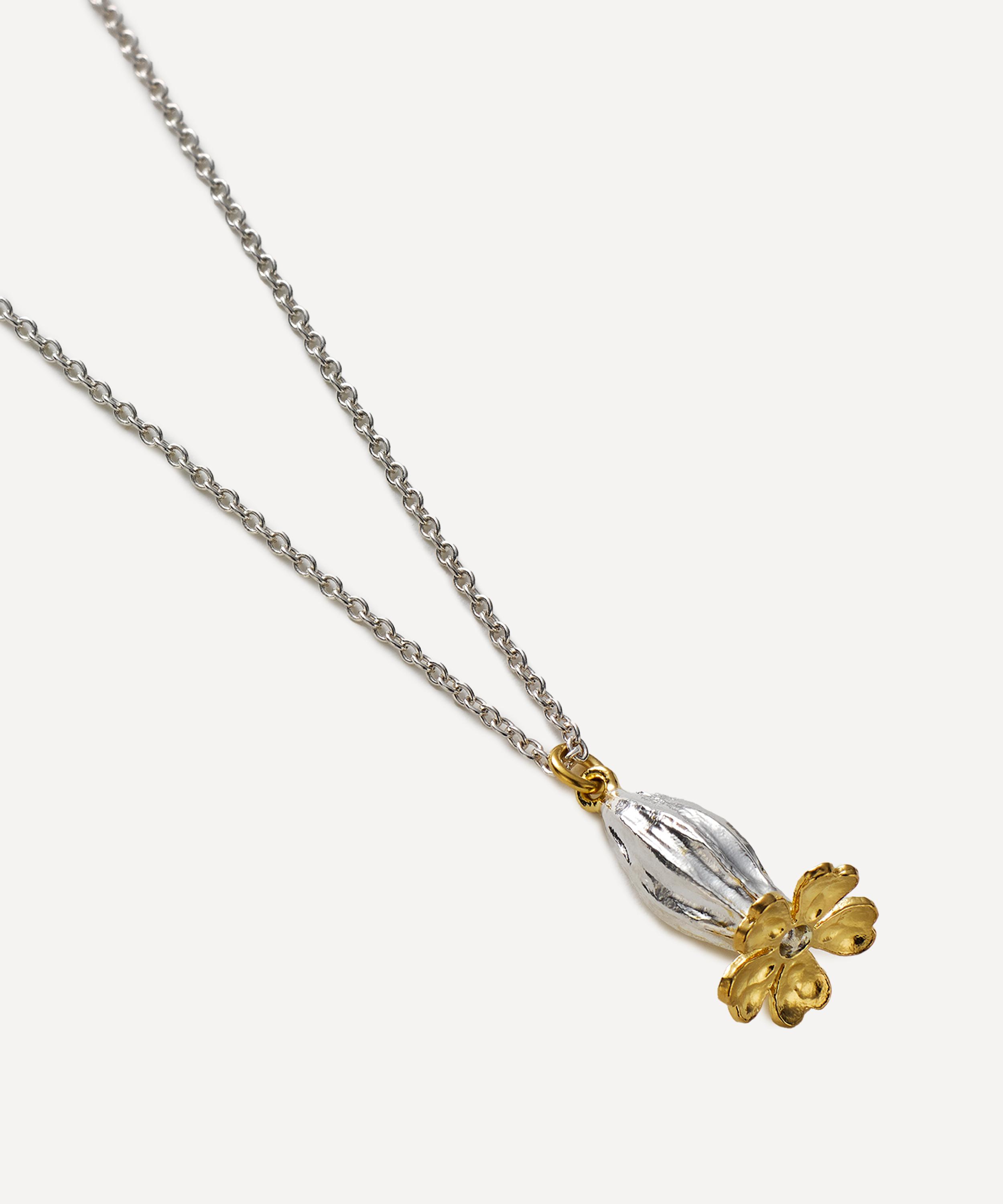 Alex Monroe - 22ct Gold-Plated Cowslip Pendant Necklace image number 2