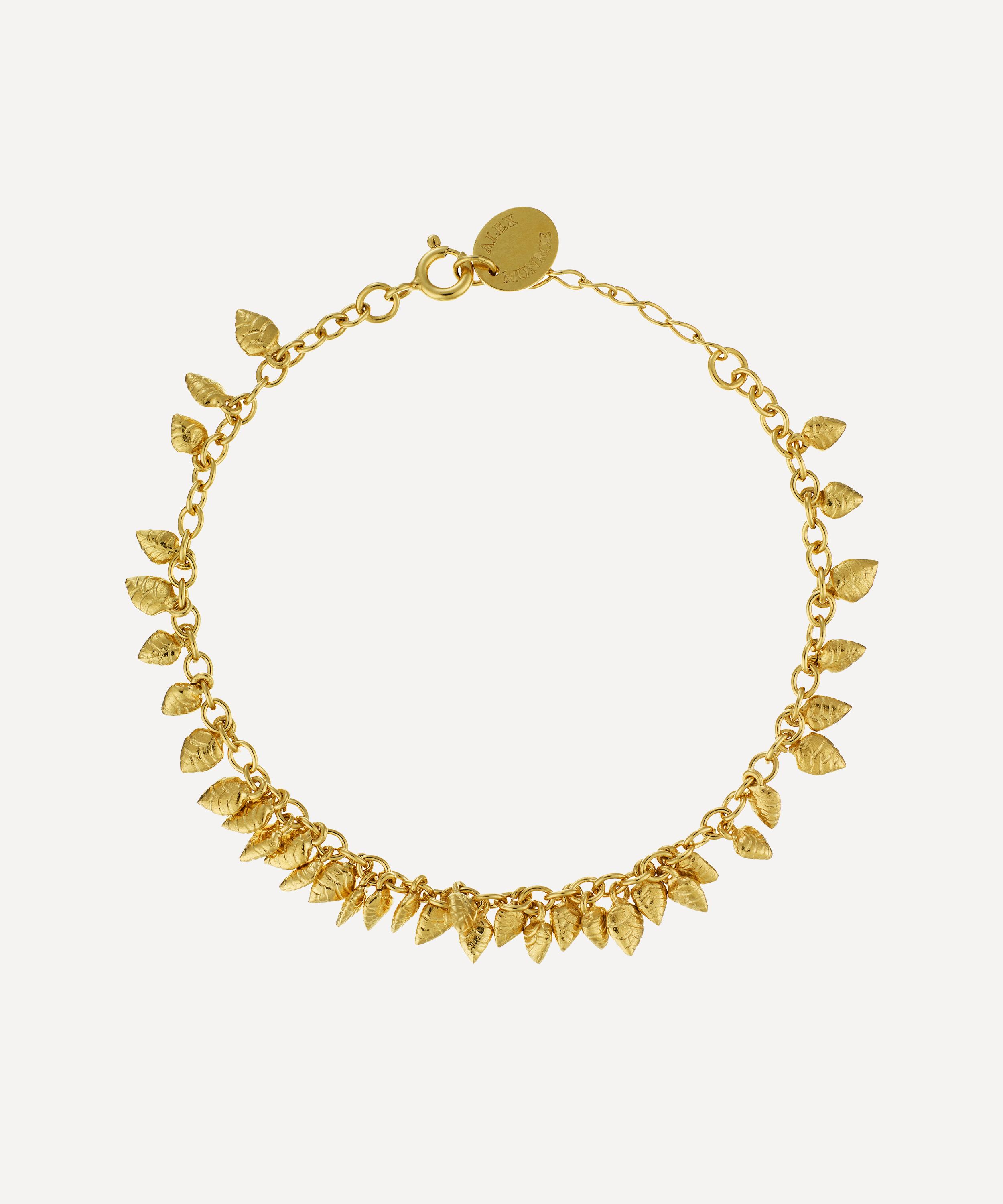 Alex Monroe - 22ct Gold-Plated Quaking Grass Multi-Seed Bracelet image number 0