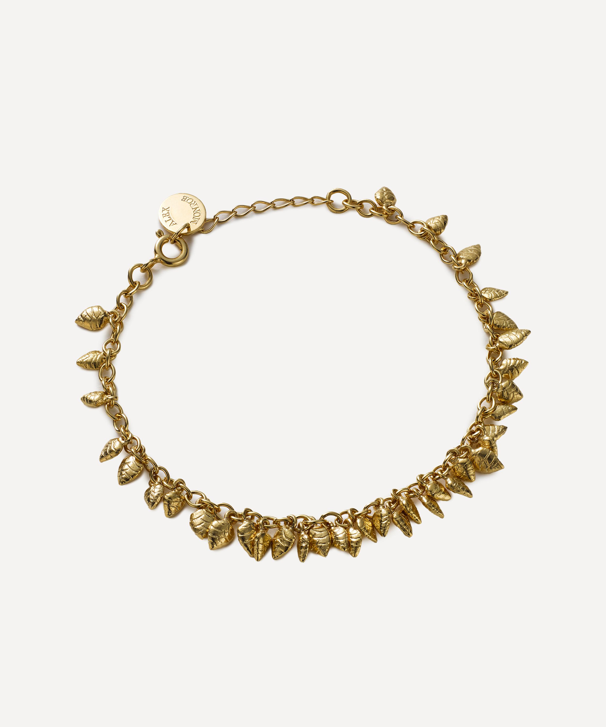 Alex Monroe - 22ct Gold-Plated Quaking Grass Multi-Seed Bracelet image number 2