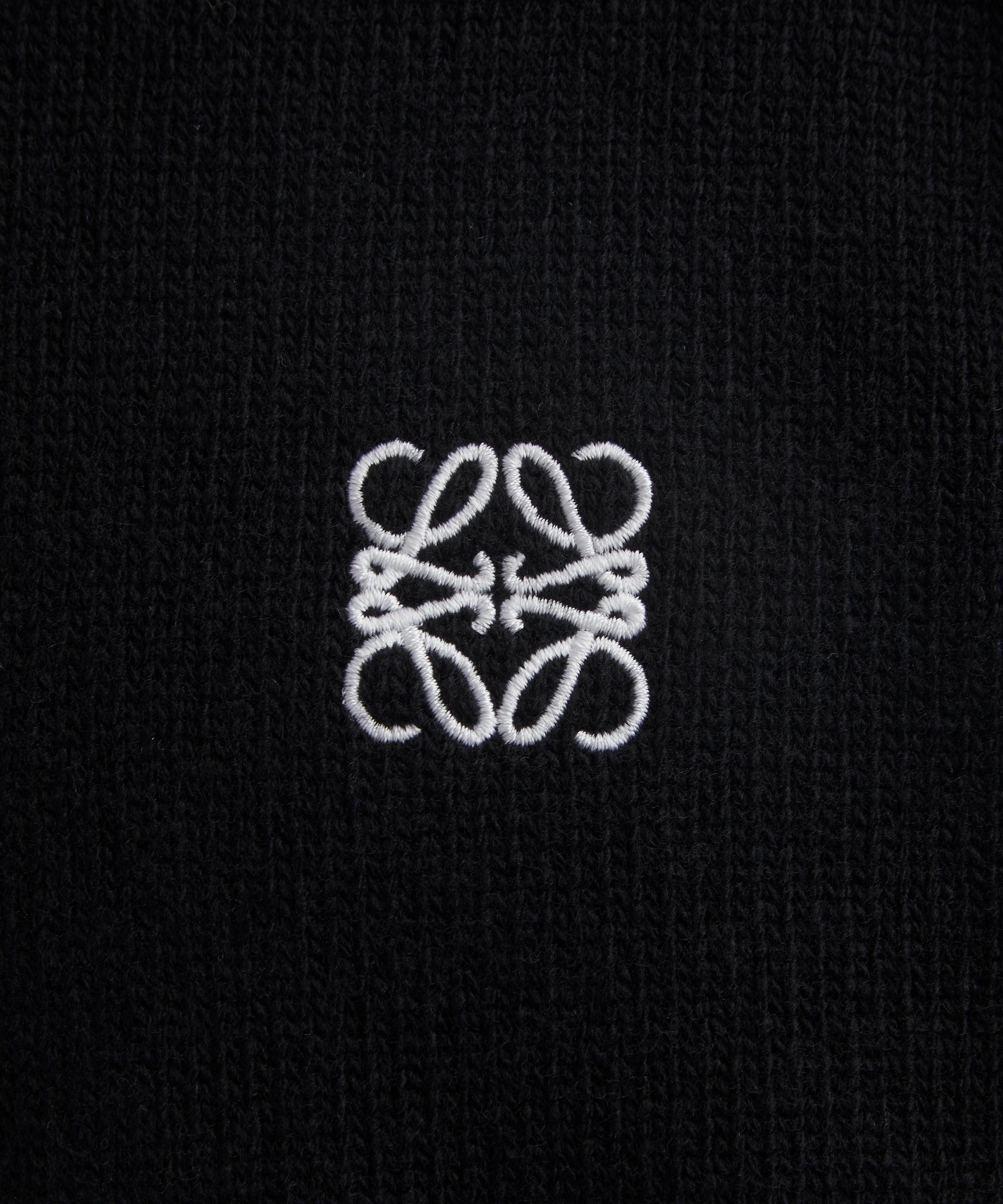 Loewe - Black Anagram-Embroidered Wool Jumper image number 4