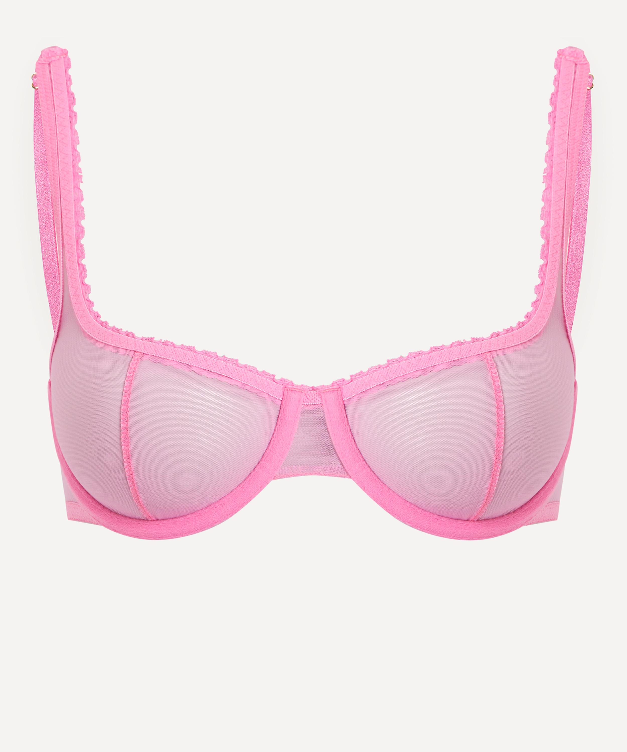Fruity Booty - Pink Moss Mesh Bra