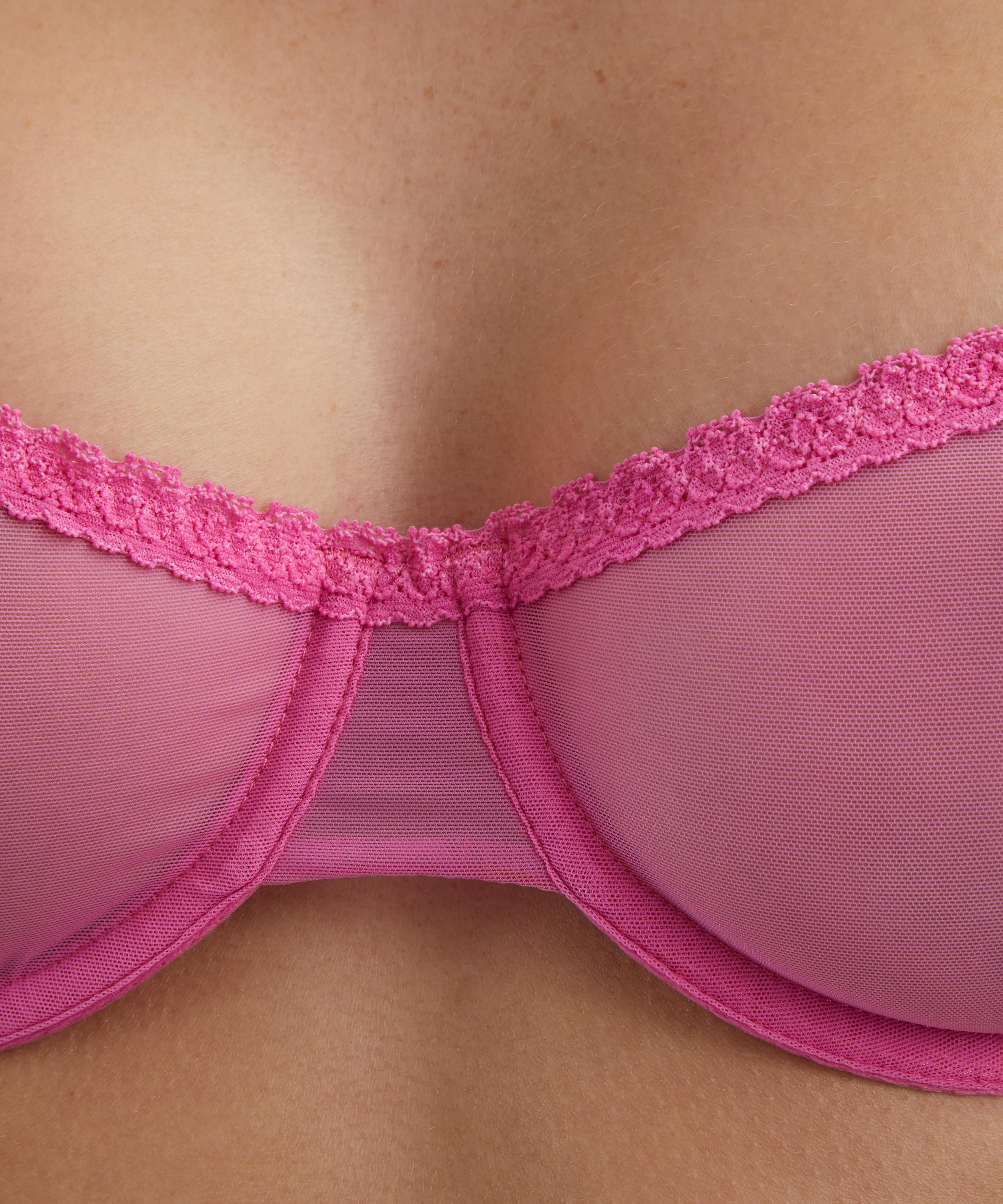 Fruity Booty - Pink Moss Mesh Bra image number 4