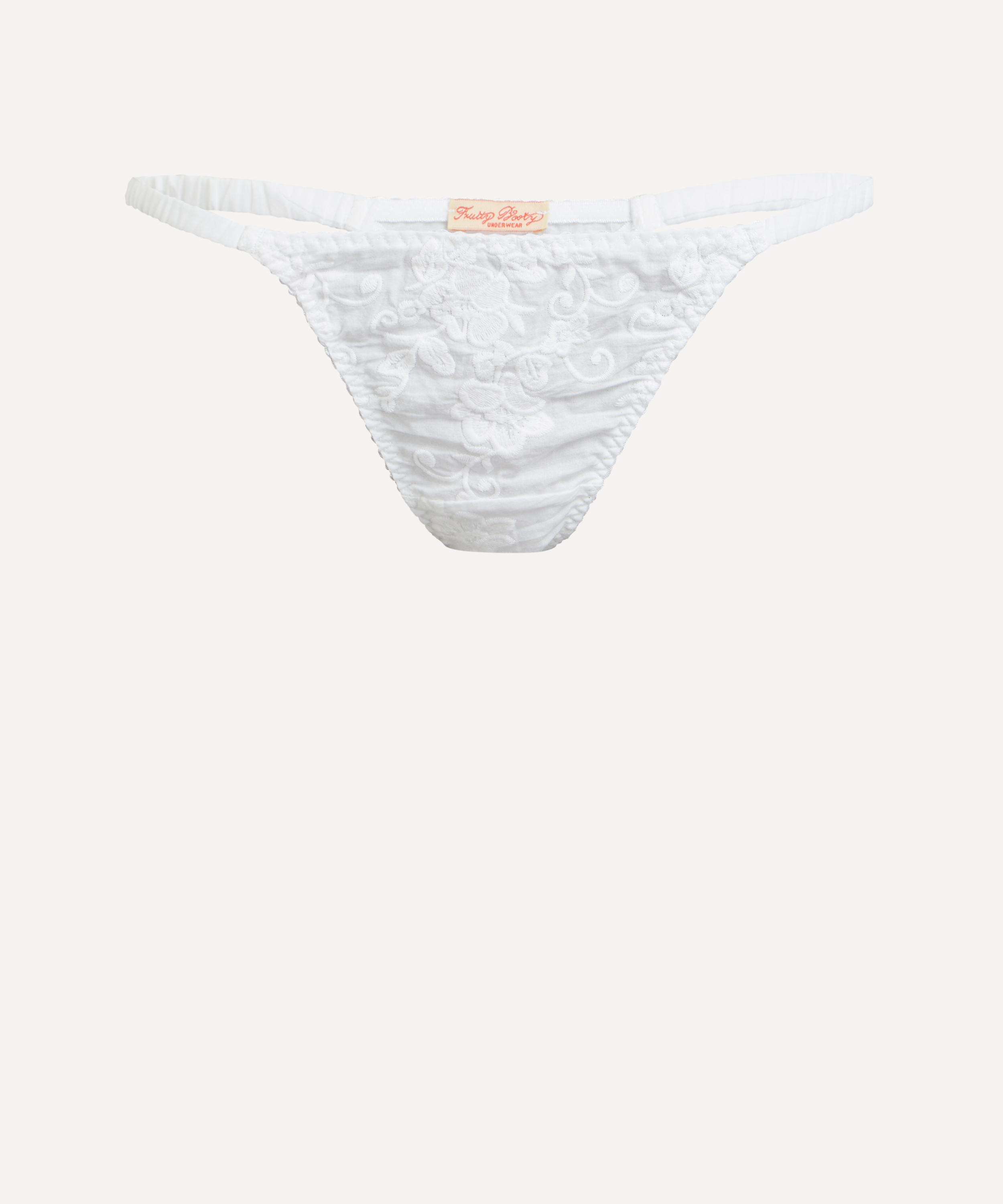 Fruity Booty - Broderie Thong image number 0