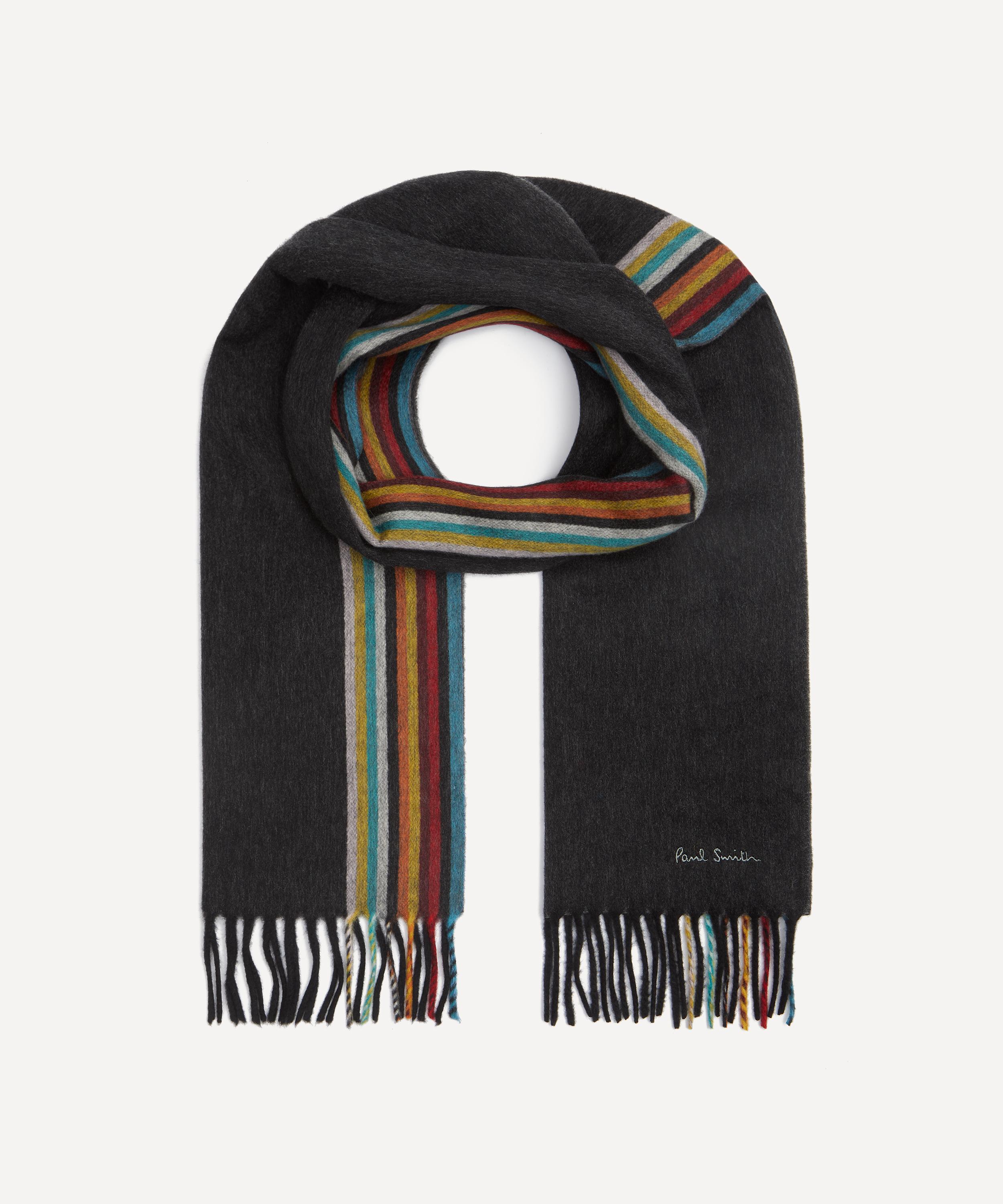 Paul Smith - Signature Stripe Edge Cashmere Scarf