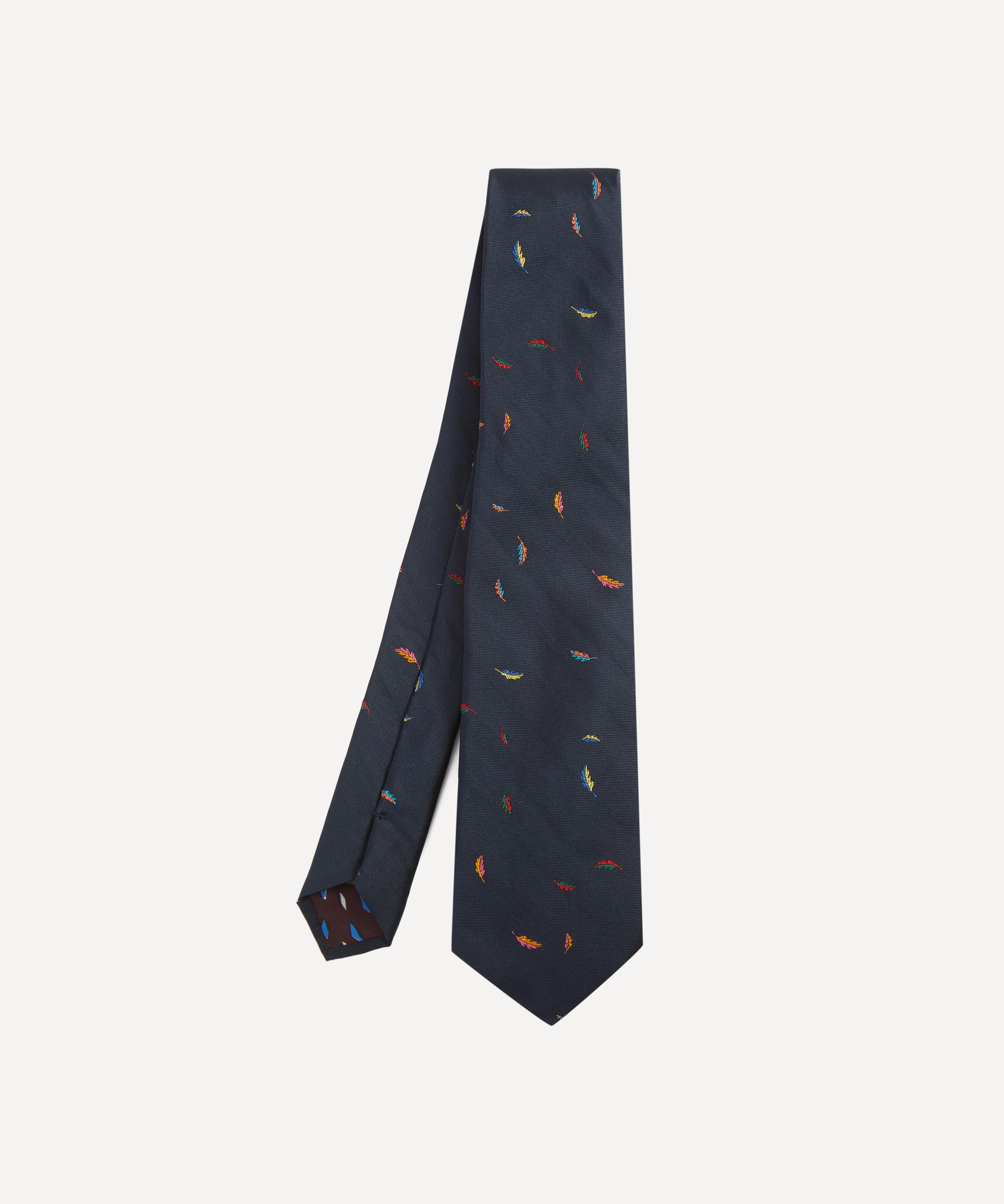 Paul Smith - Leaf Embroidered Silk Tie
