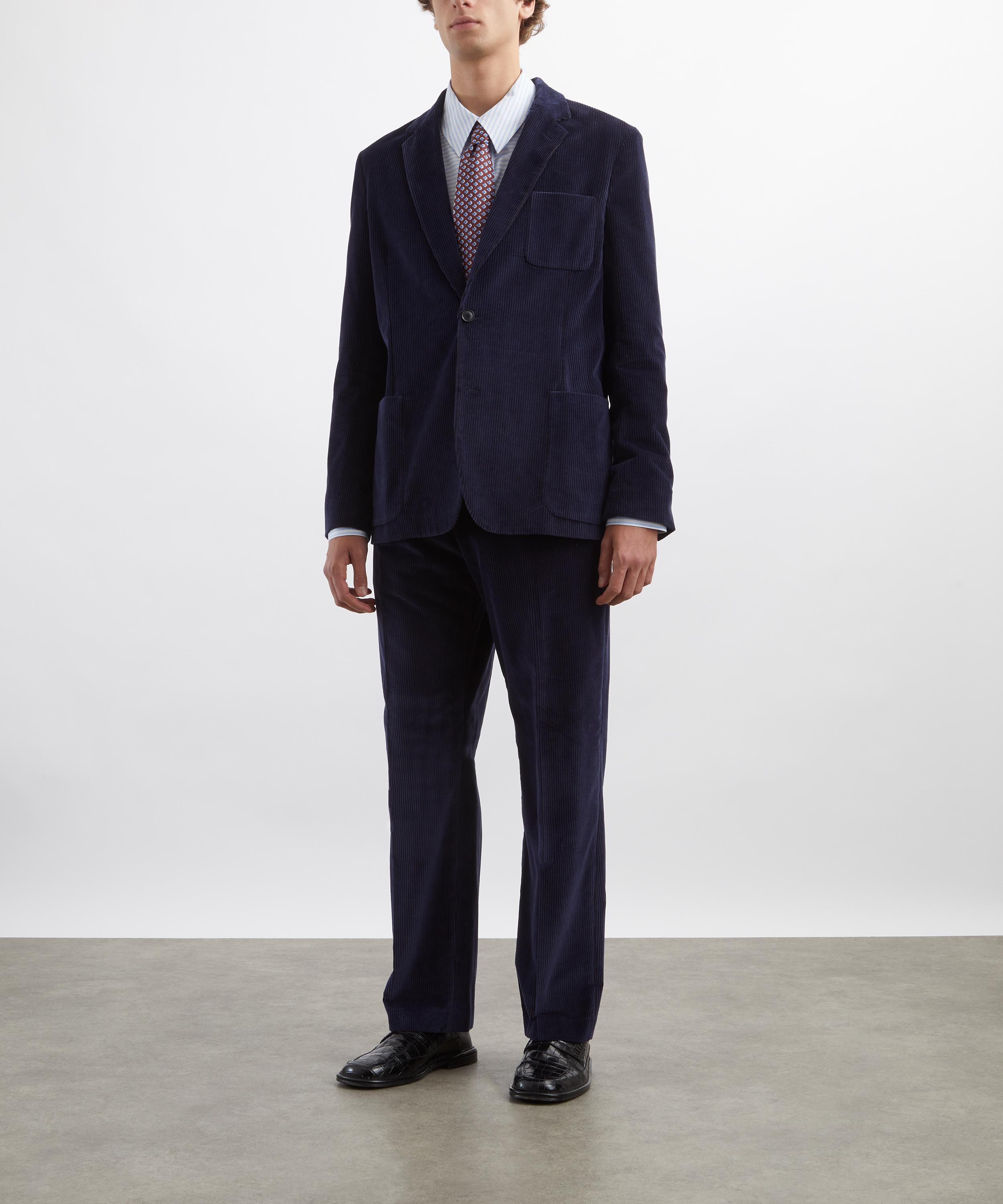 Paul Smith - Navy Corduroy Two-Button Jacket image number 1