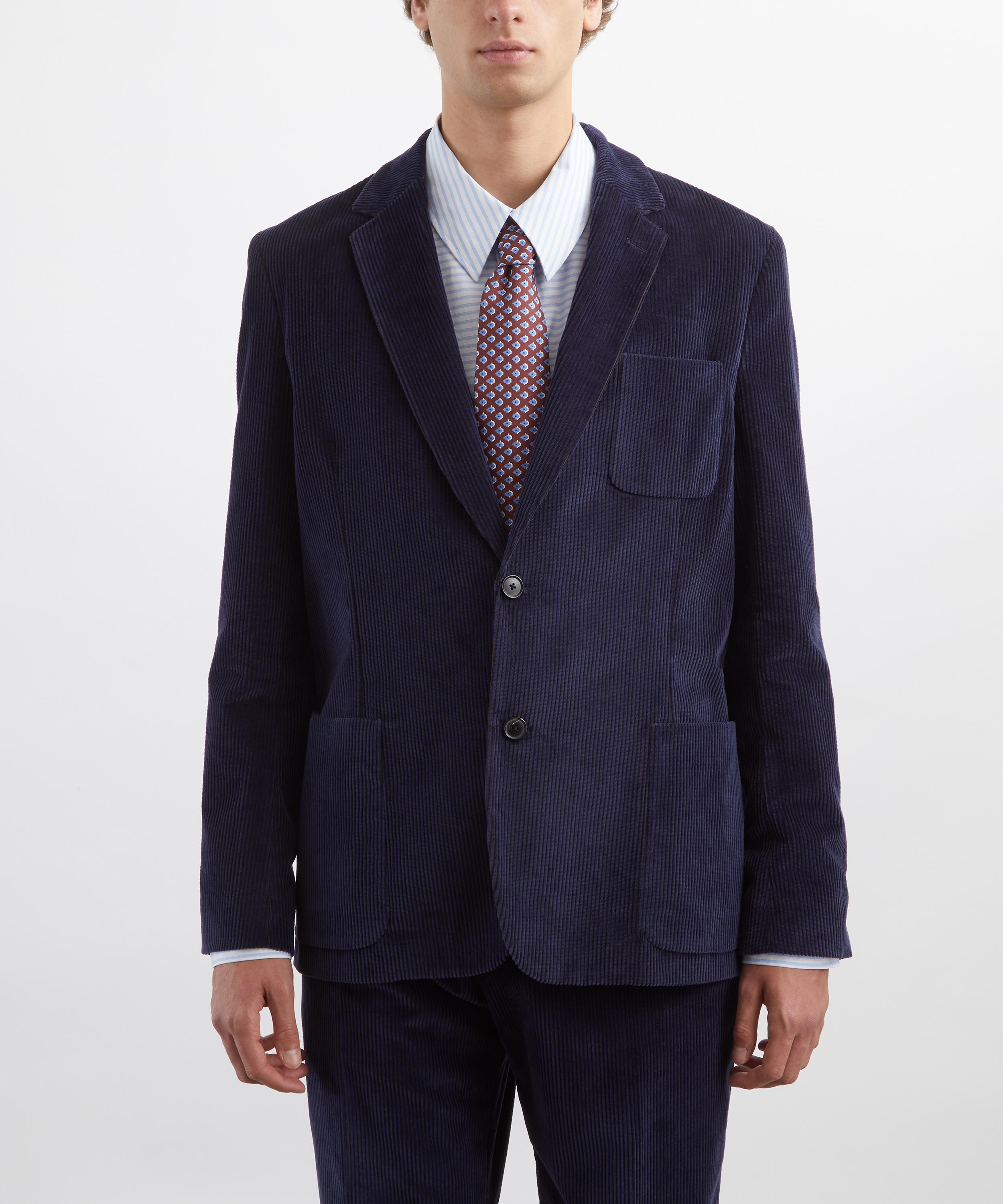 Paul Smith - Navy Corduroy Two-Button Jacket image number 2