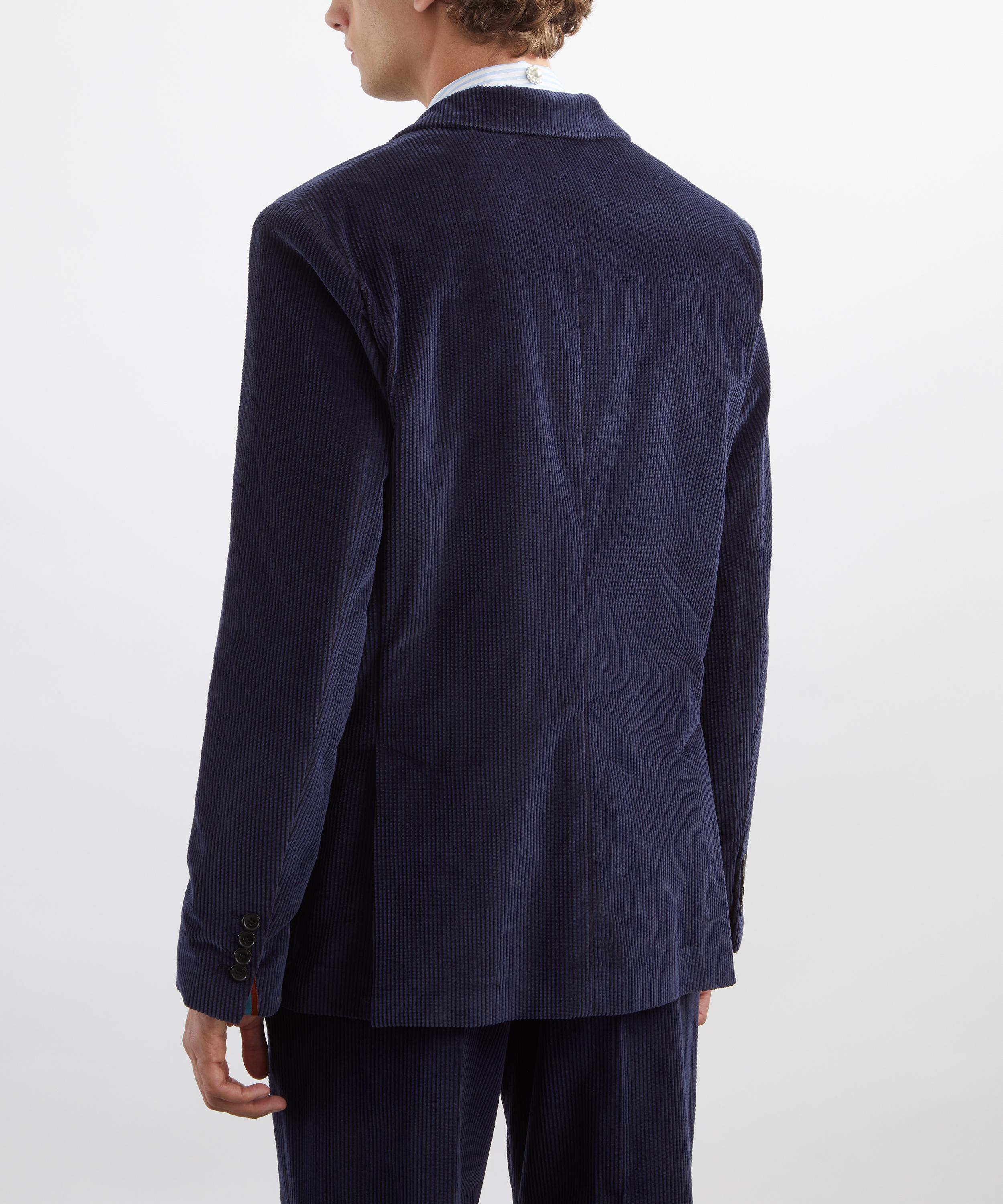 Paul Smith - Navy Corduroy Two-Button Jacket image number 3