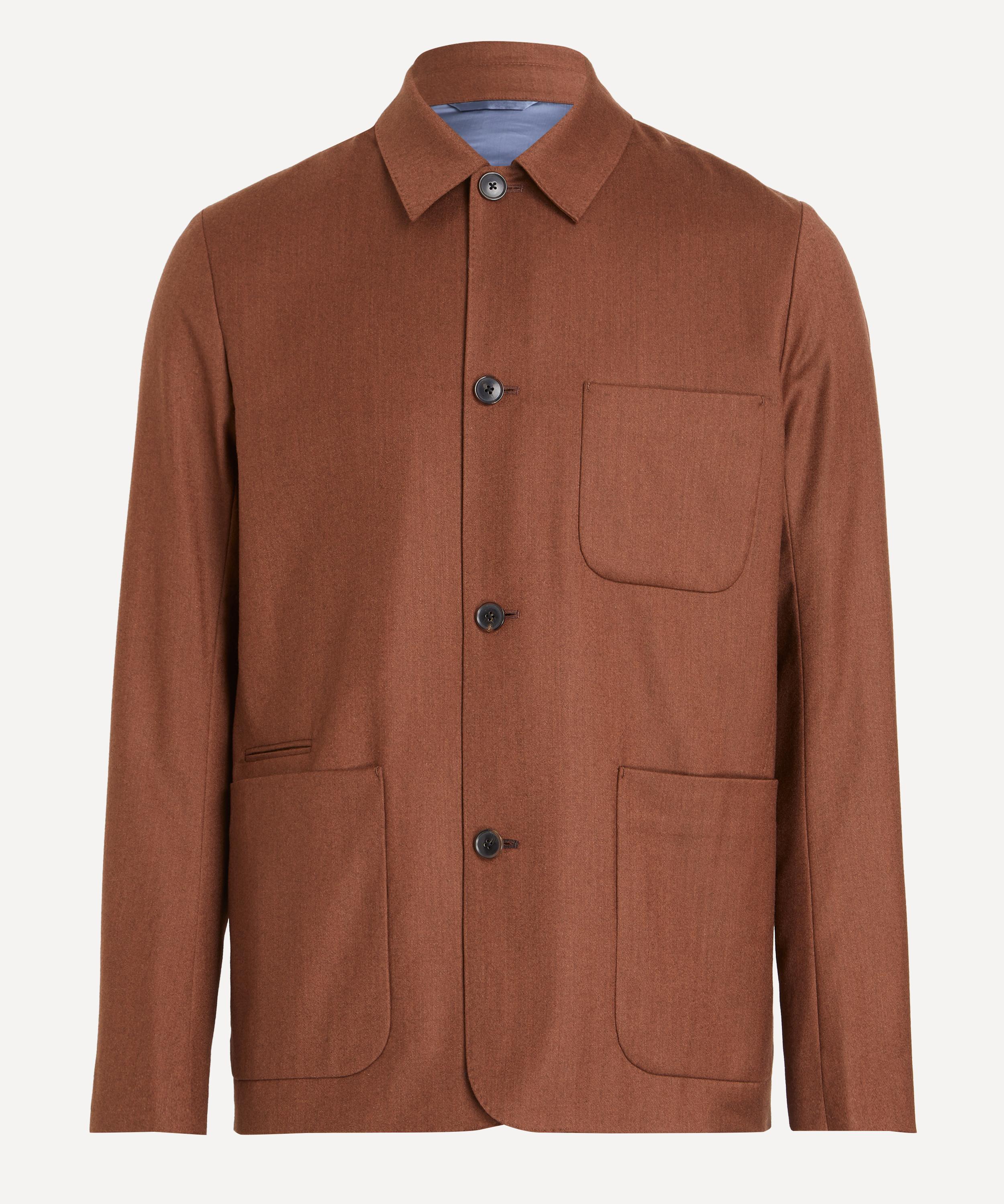 Paul Smith - Overdyed Wool-Cashmere Flannel Work Jacket