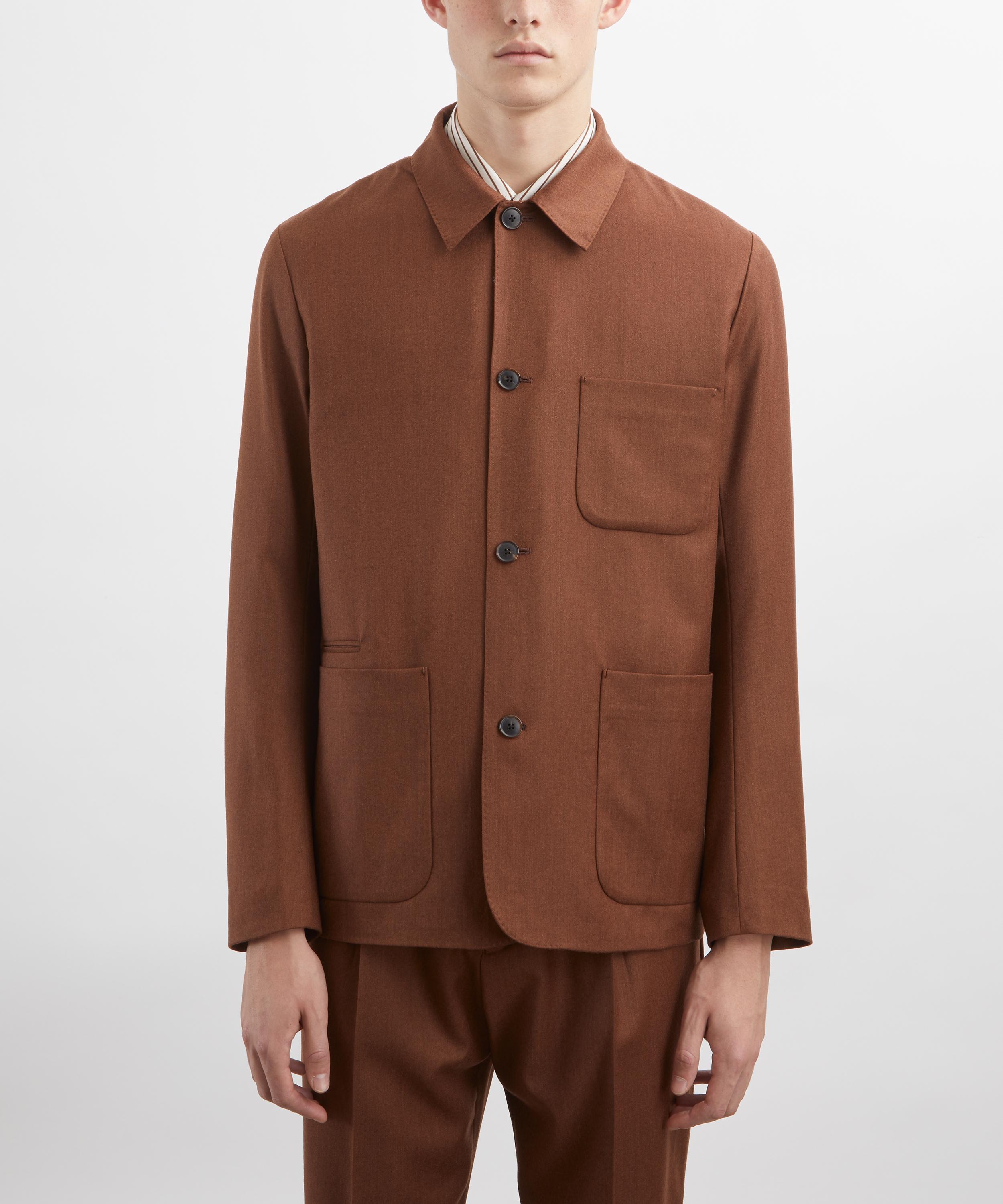Paul Smith - Overdyed Wool-Cashmere Flannel Work Jacket image number 2