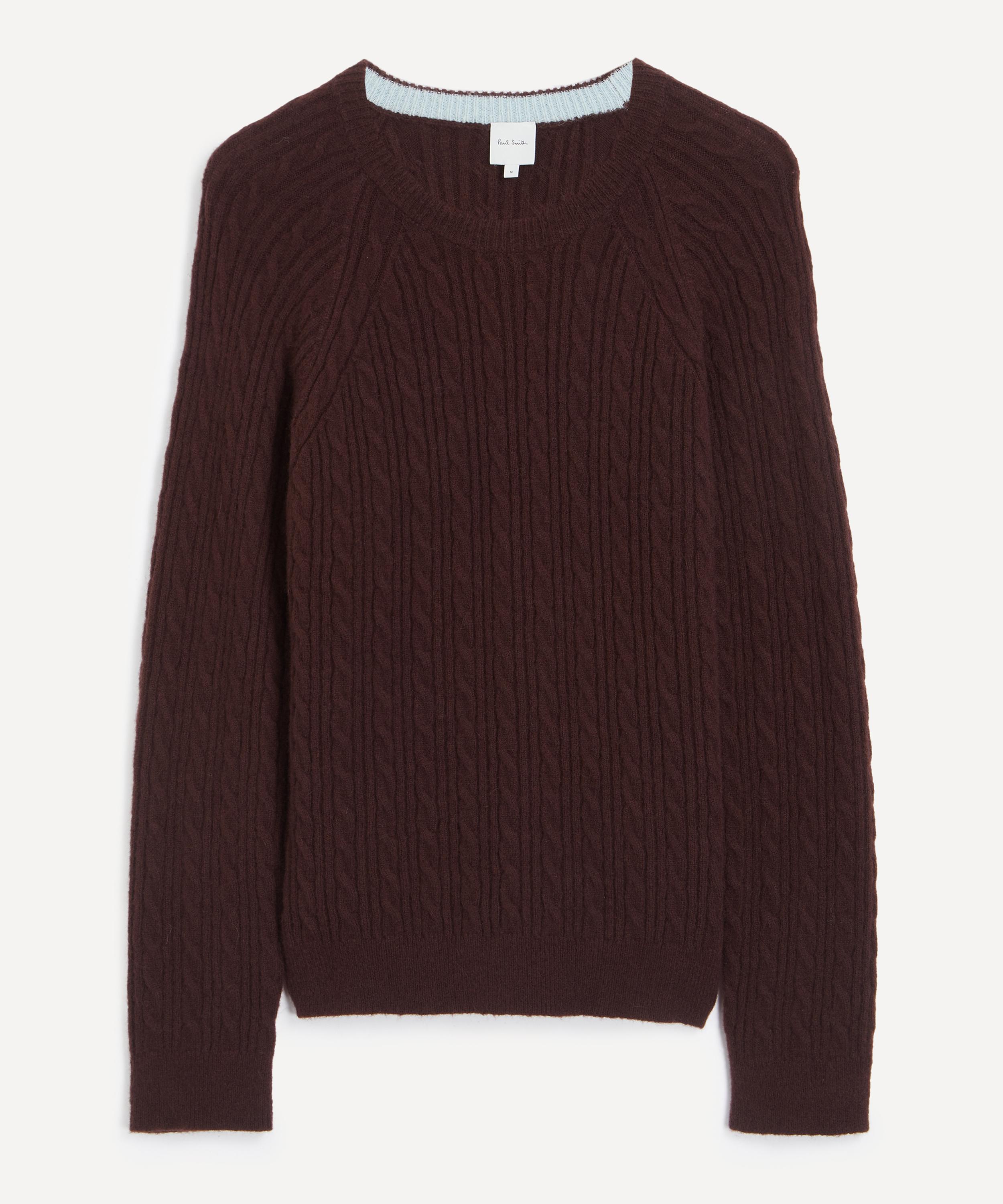 Paul Smith - Dark Purple Alpaca-Blend Cable-Knit Jumper
