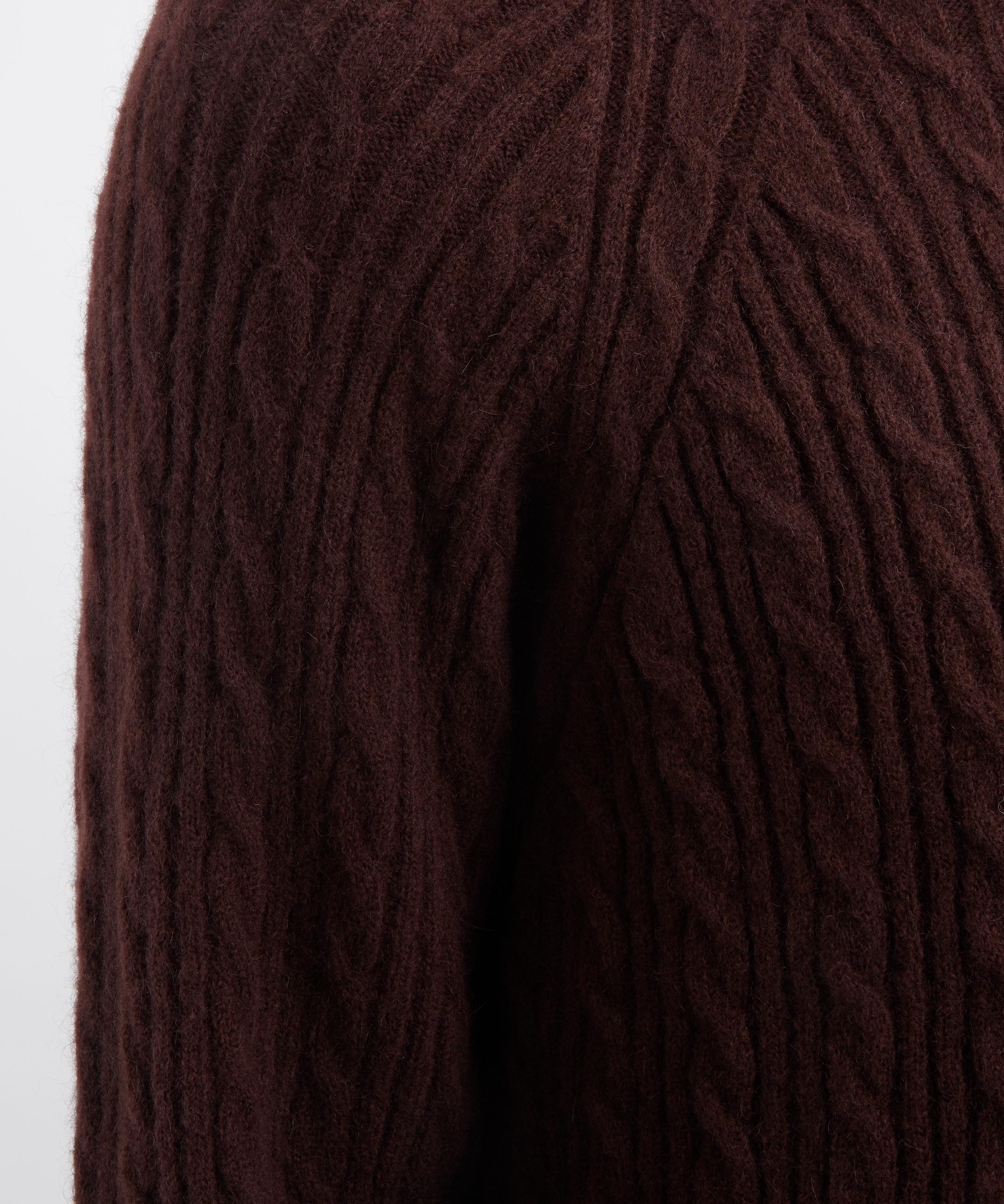 Paul Smith - Dark Purple Alpaca-Blend Cable-Knit Jumper image number 4