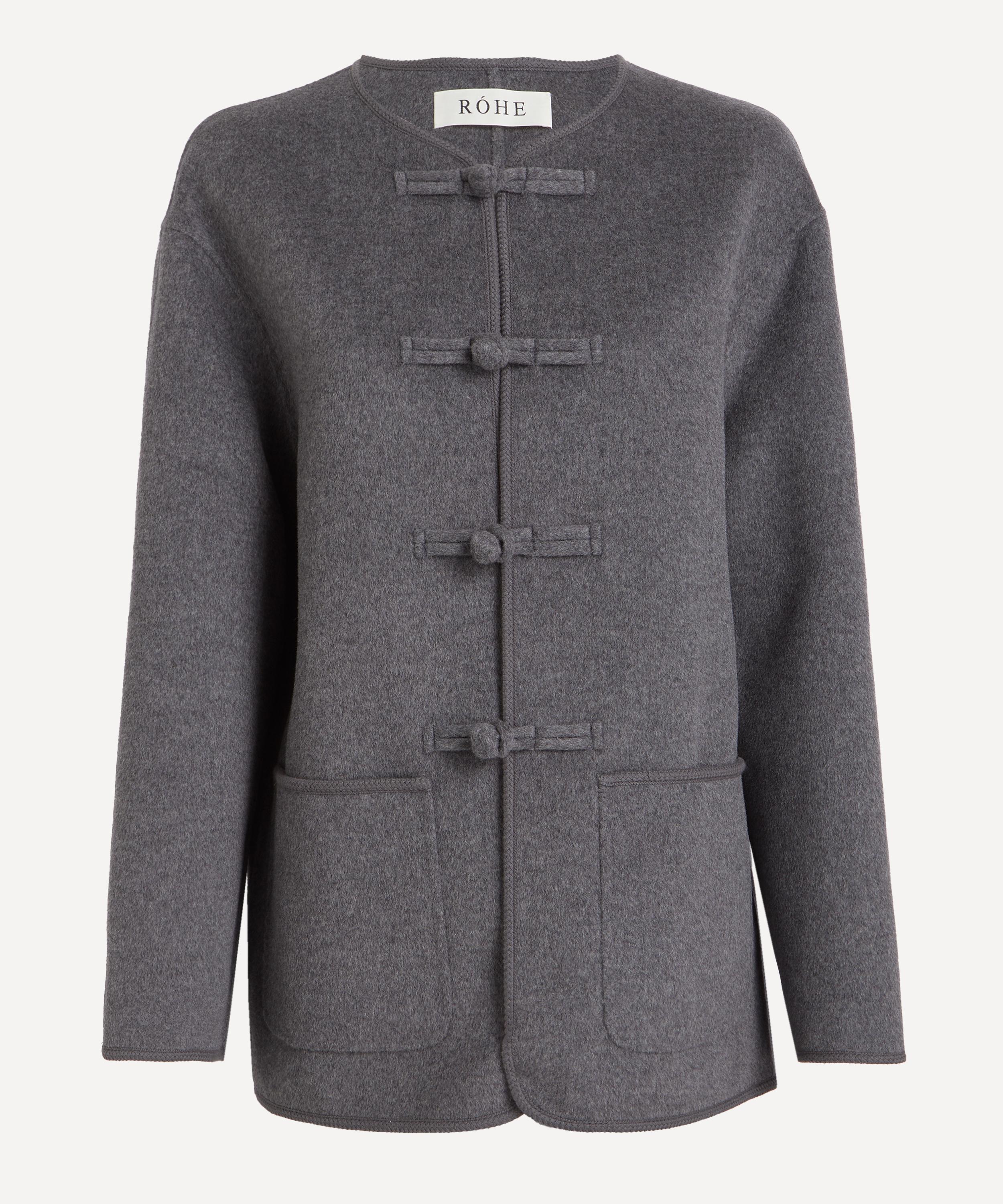 Róhe - Mandarin Double-Faced Wool Jacket image number 0