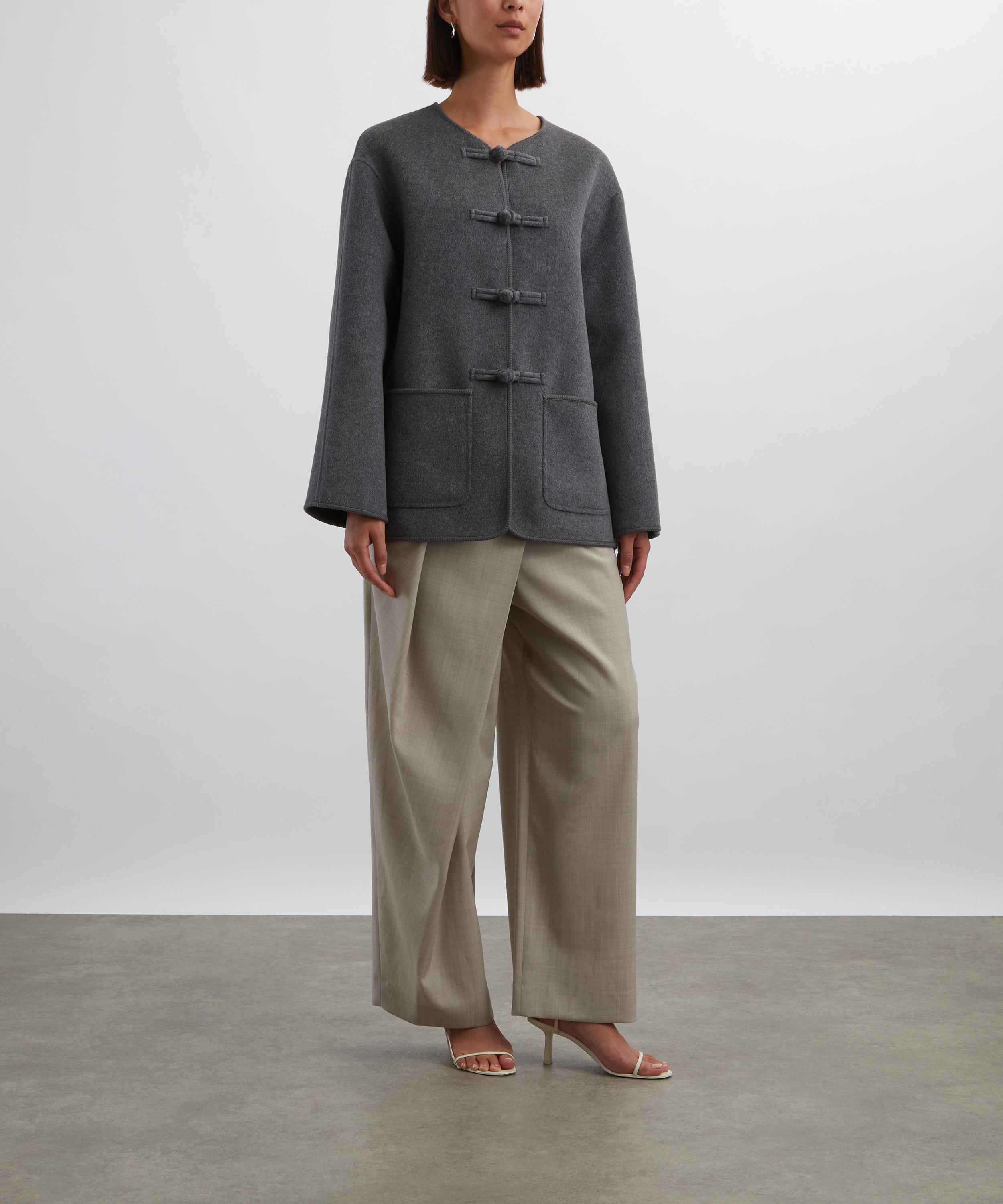 Róhe - Mandarin Double-Faced Wool Jacket image number 1