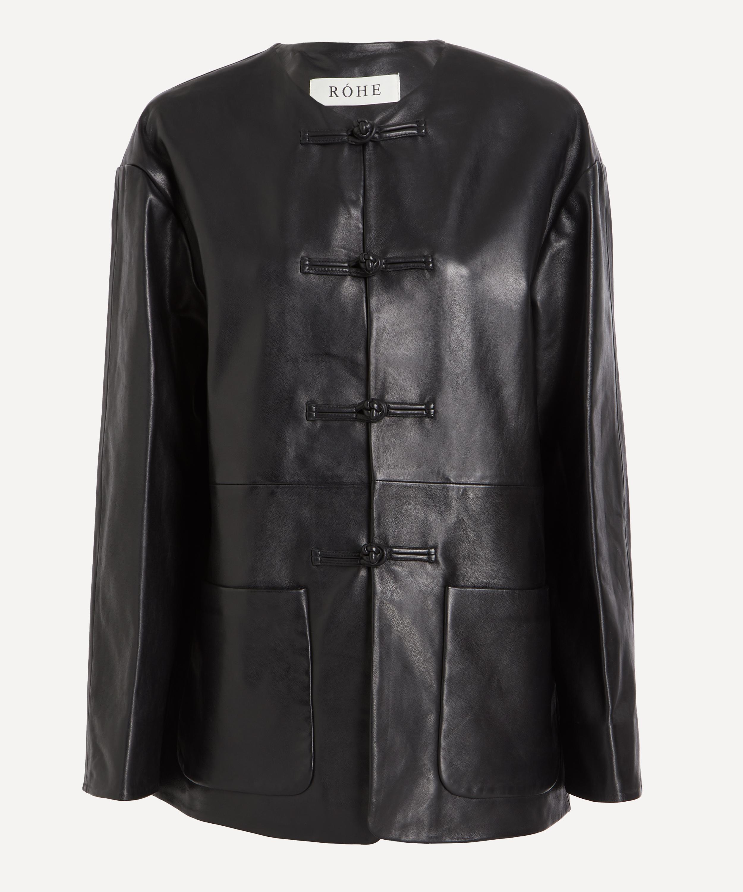 R&oacute;he - Mandarin Leather Jacket image number 0
