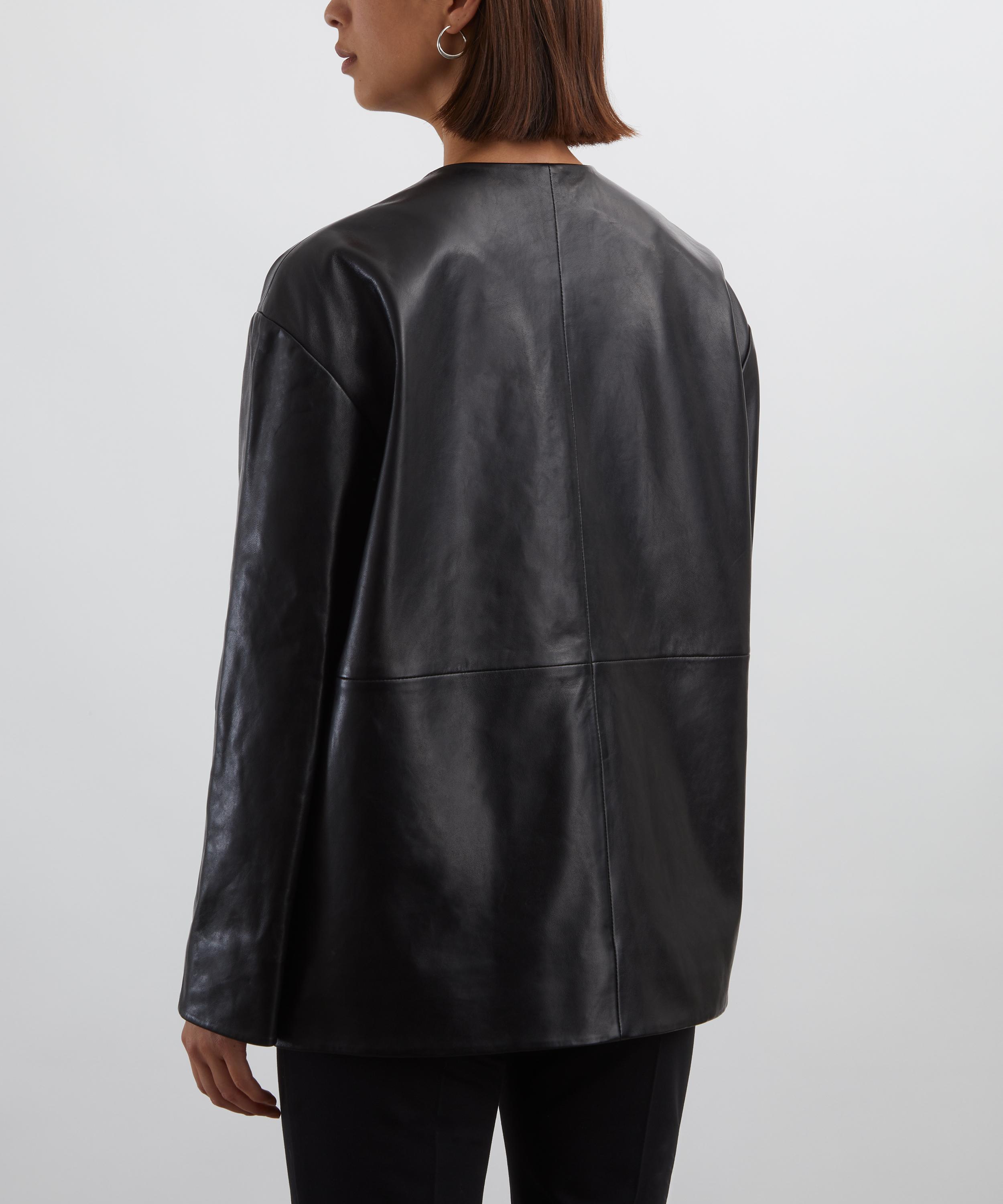 R&oacute;he - Mandarin Leather Jacket image number 3