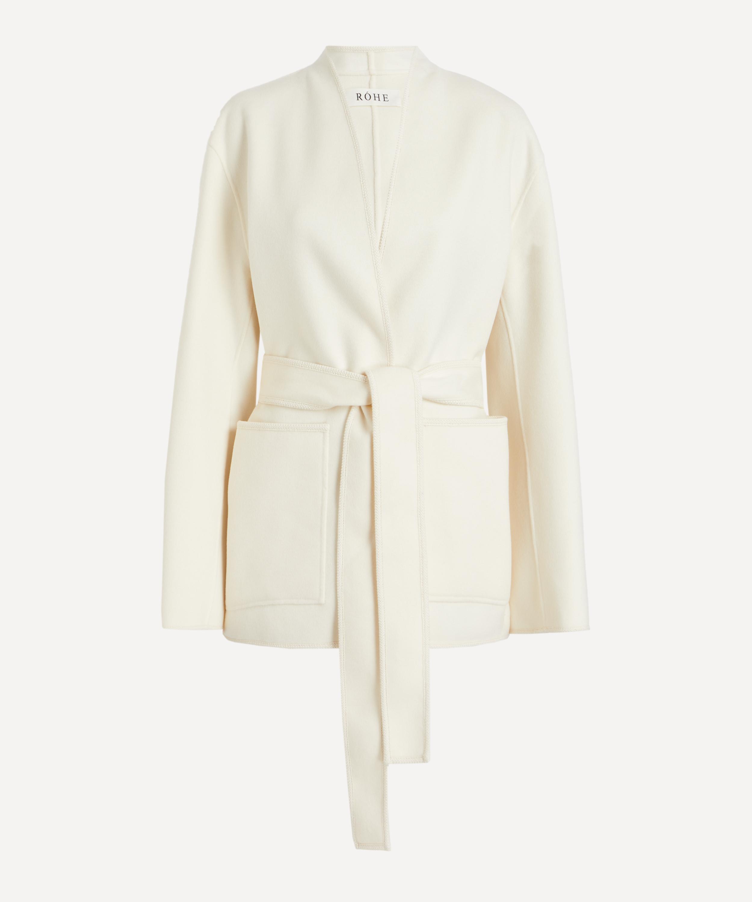 Róhe - Off-White Belted Kimono Jacket