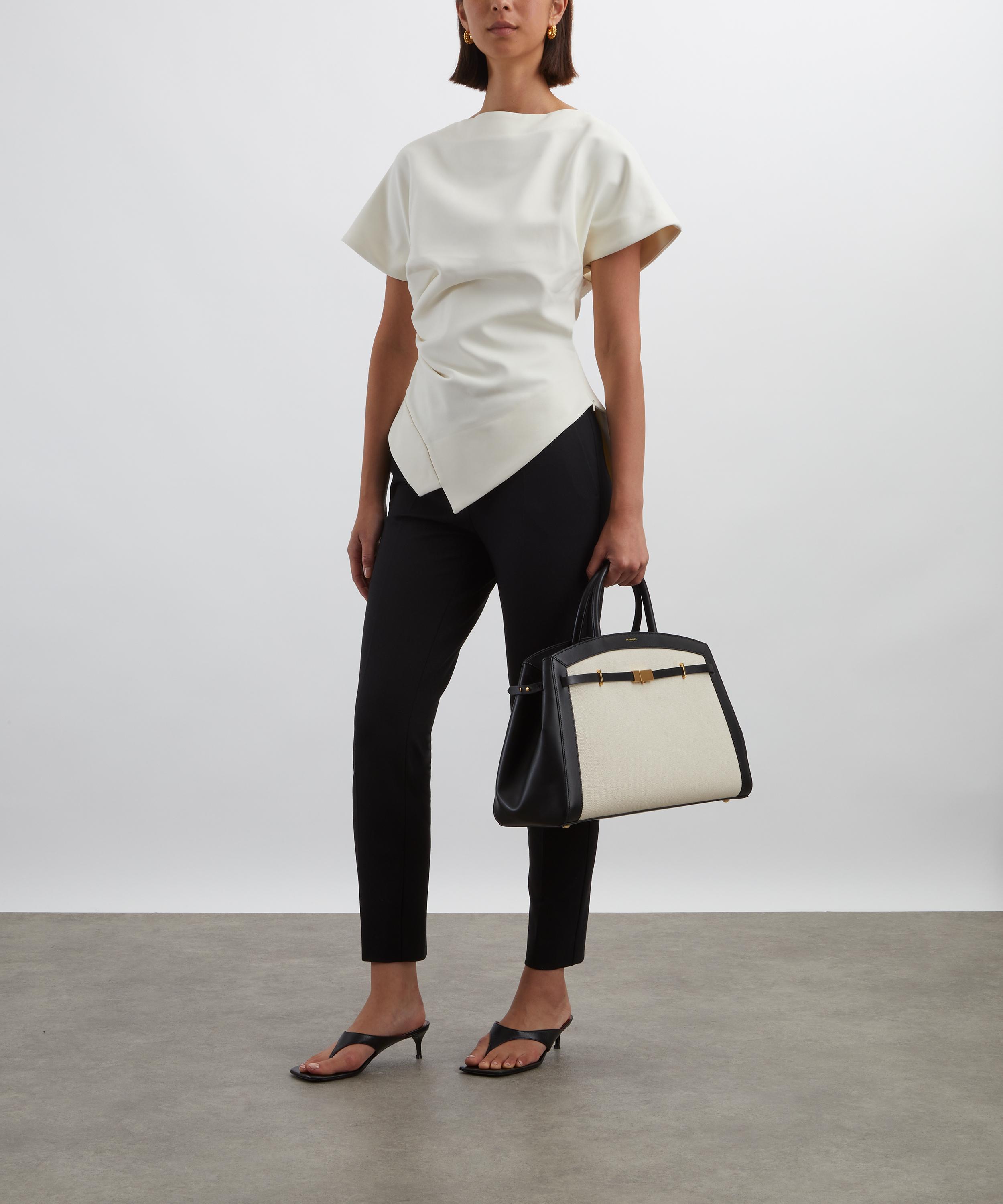 Róhe - Off-White Draped Lapel Top image number 1