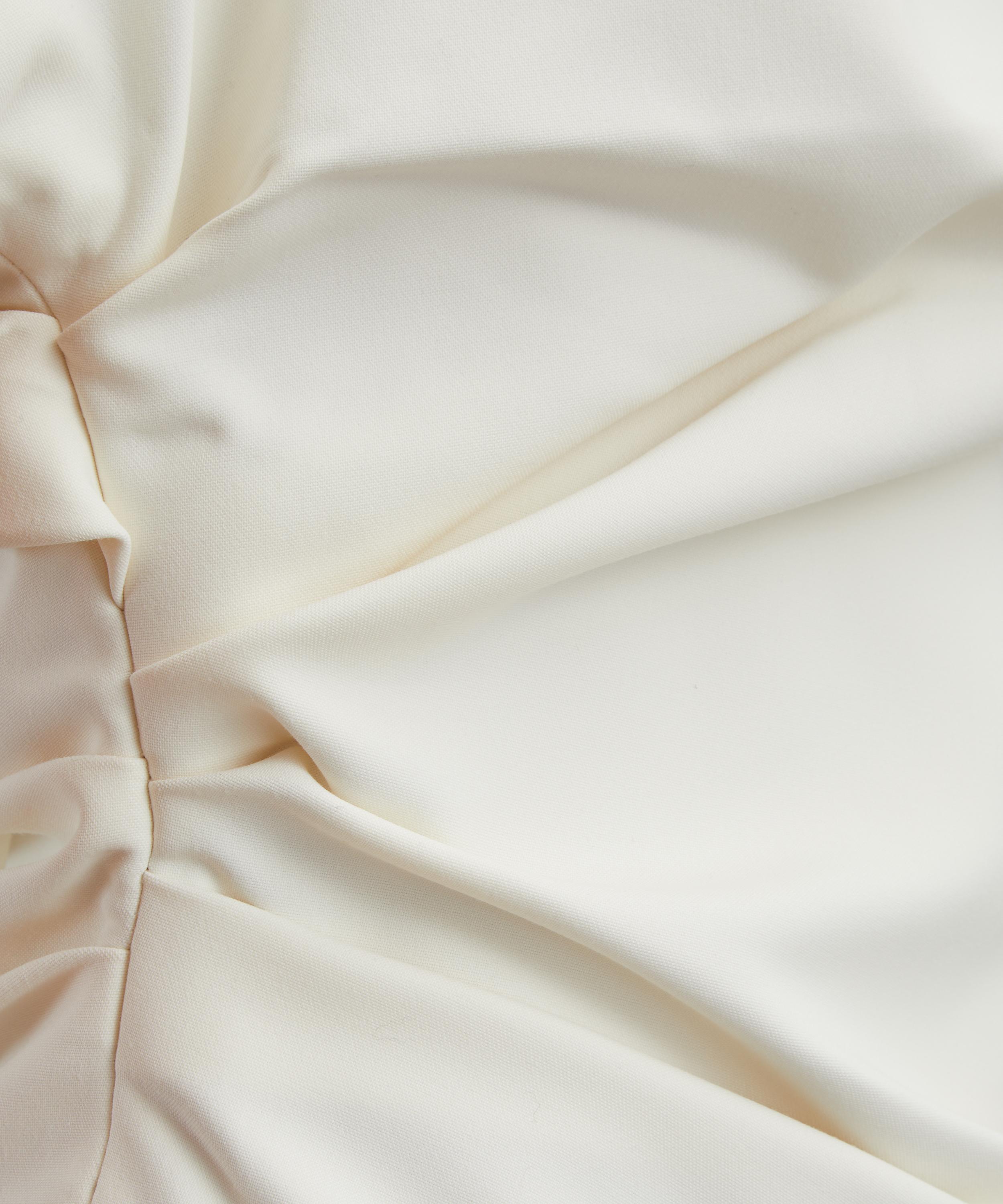 Róhe - Off-White Draped Lapel Top image number 4