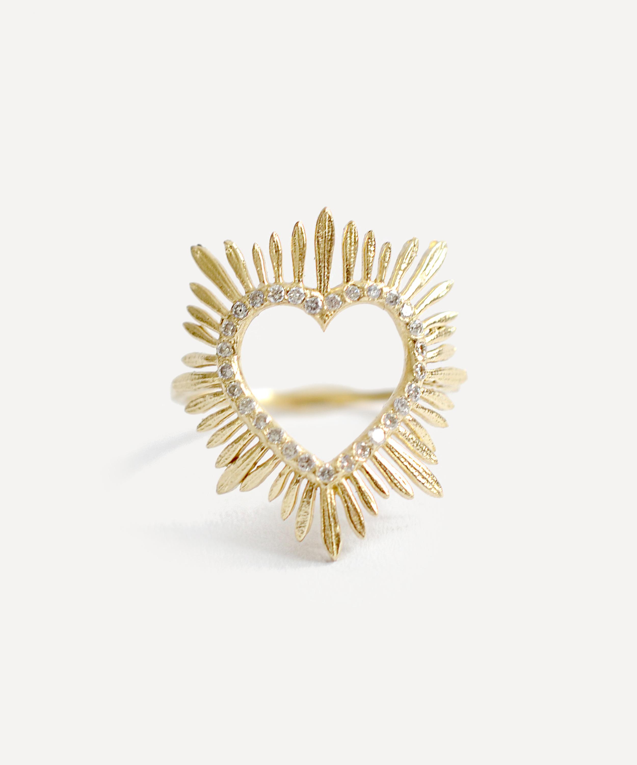 Acanthus - 14ct Gold Shining Love Ring image number 0
