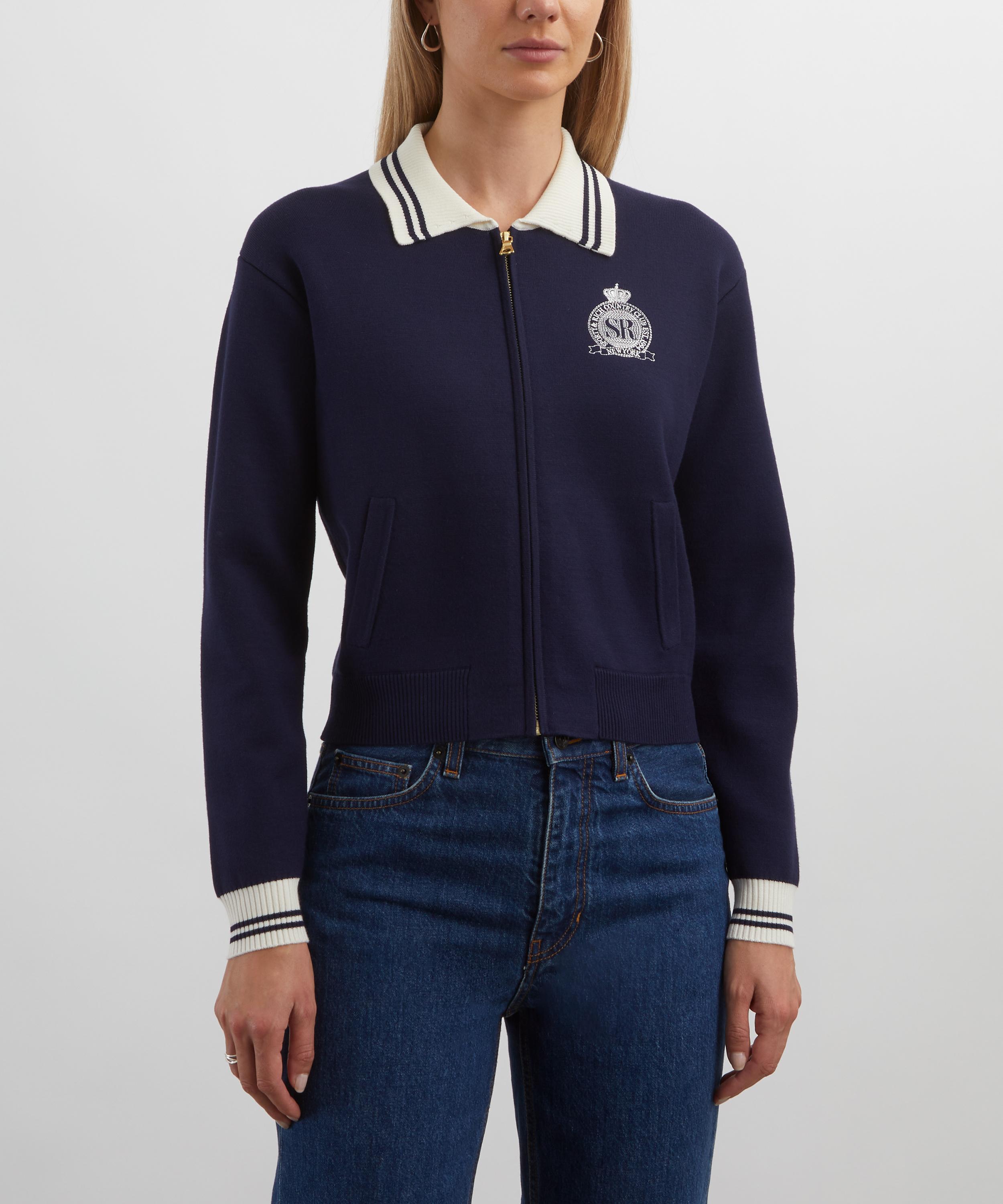 Sporty & Rich - Royal Club Zipped Cardigan image number 2