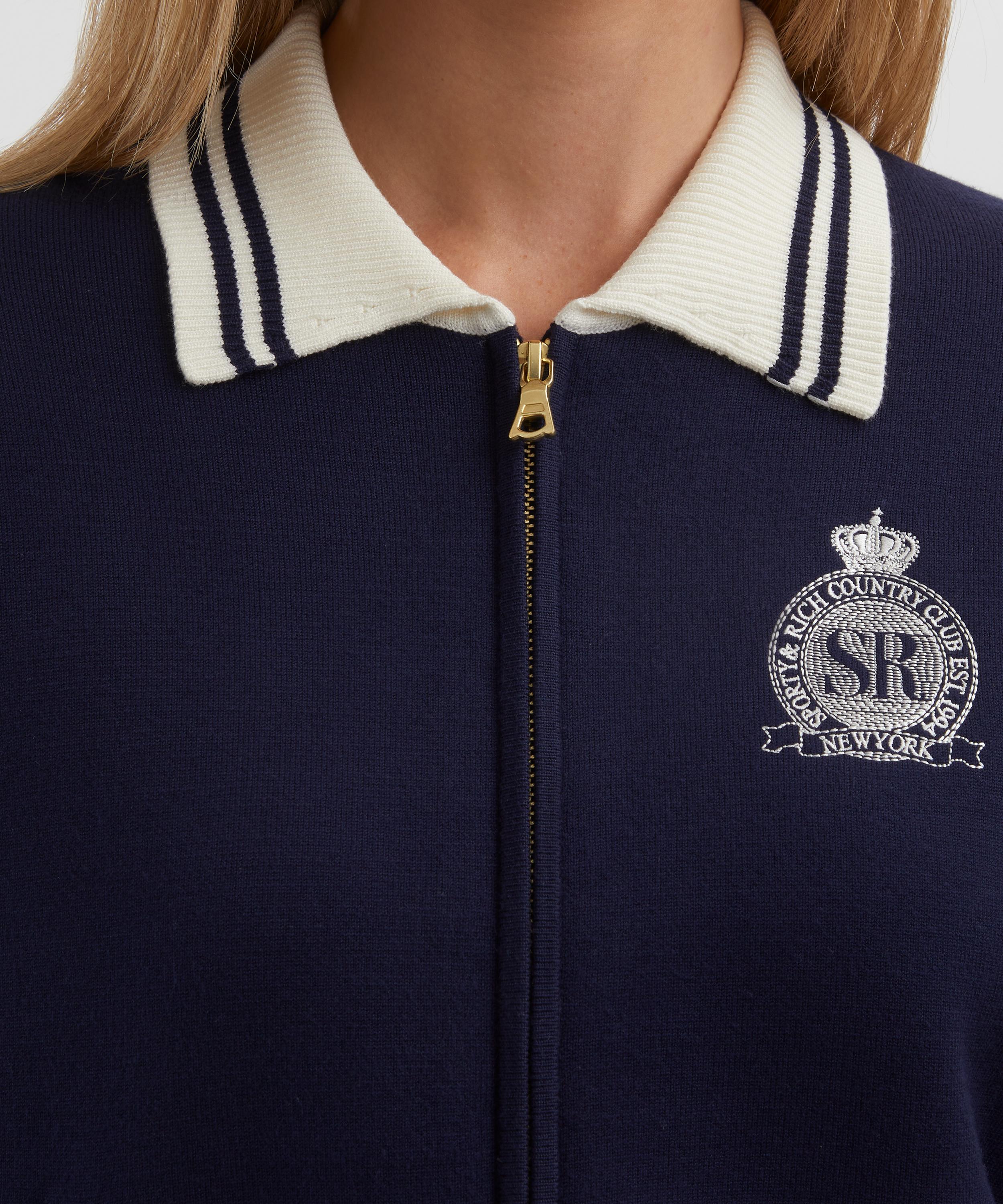 Sporty & Rich - Royal Club Zipped Cardigan image number 4