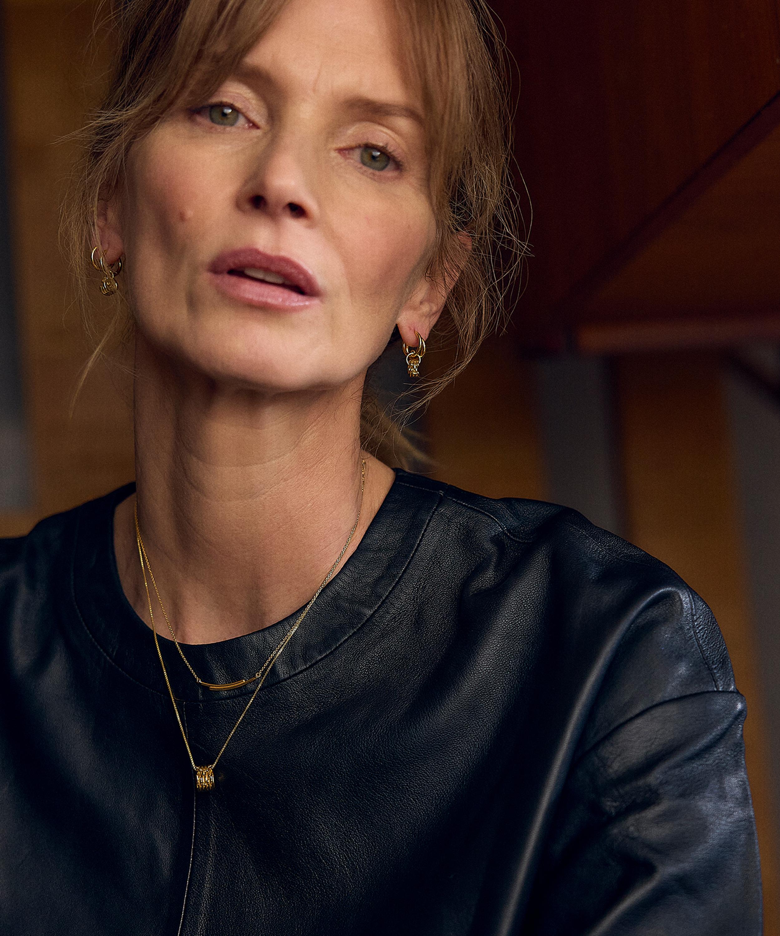 Rachel Jackson - 18ct Gold-Plated Lifestream Ring Pendant Necklace image number 1