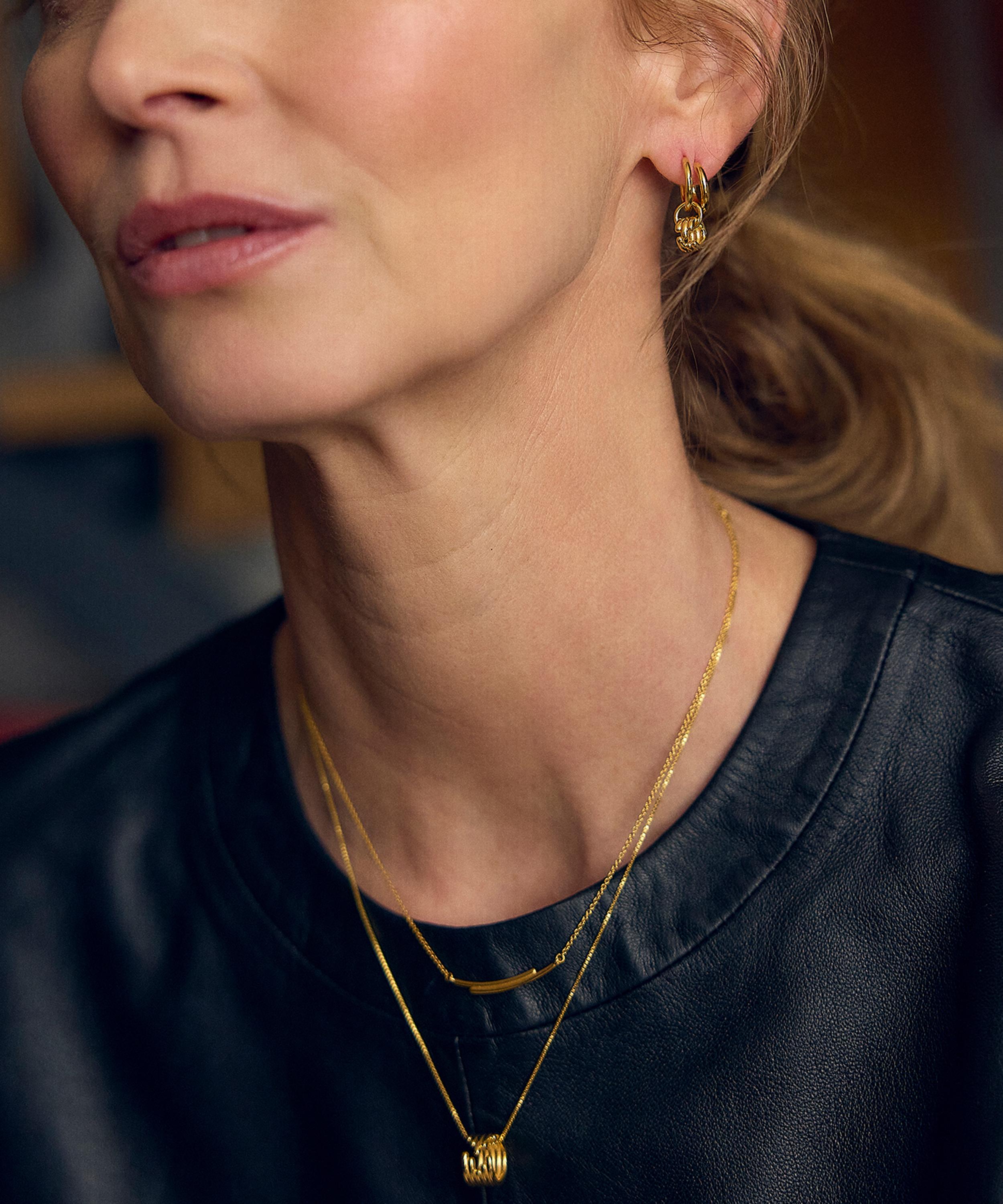 Rachel Jackson - 18ct Gold-Plated Lifestream Chain Necklace image number 1