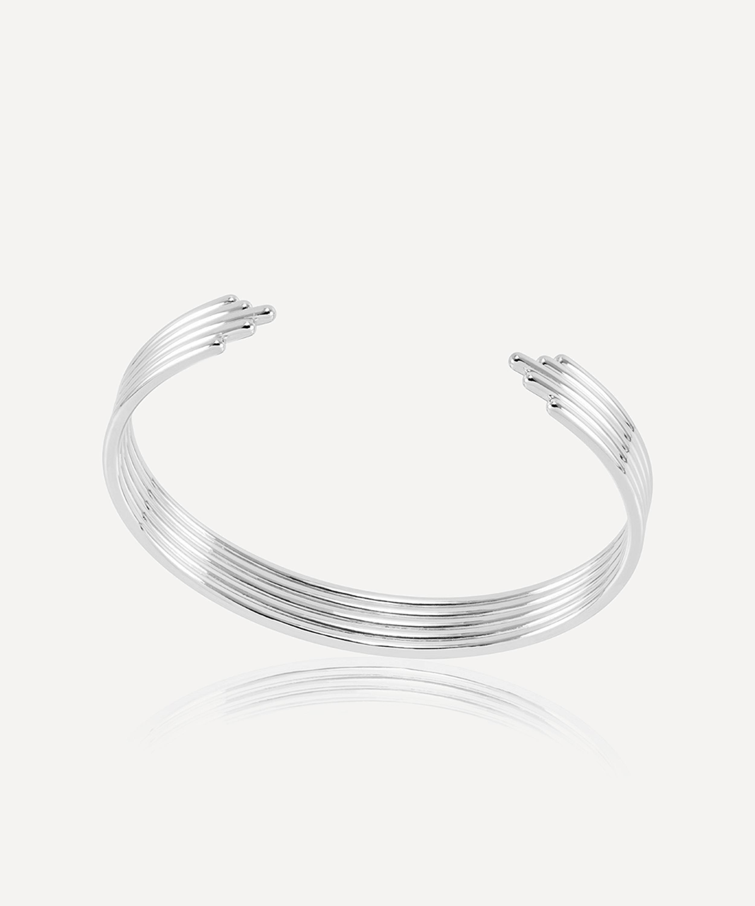 Rachel Jackson - Sterling Silver Lifestream Statement Bangle Bracelet