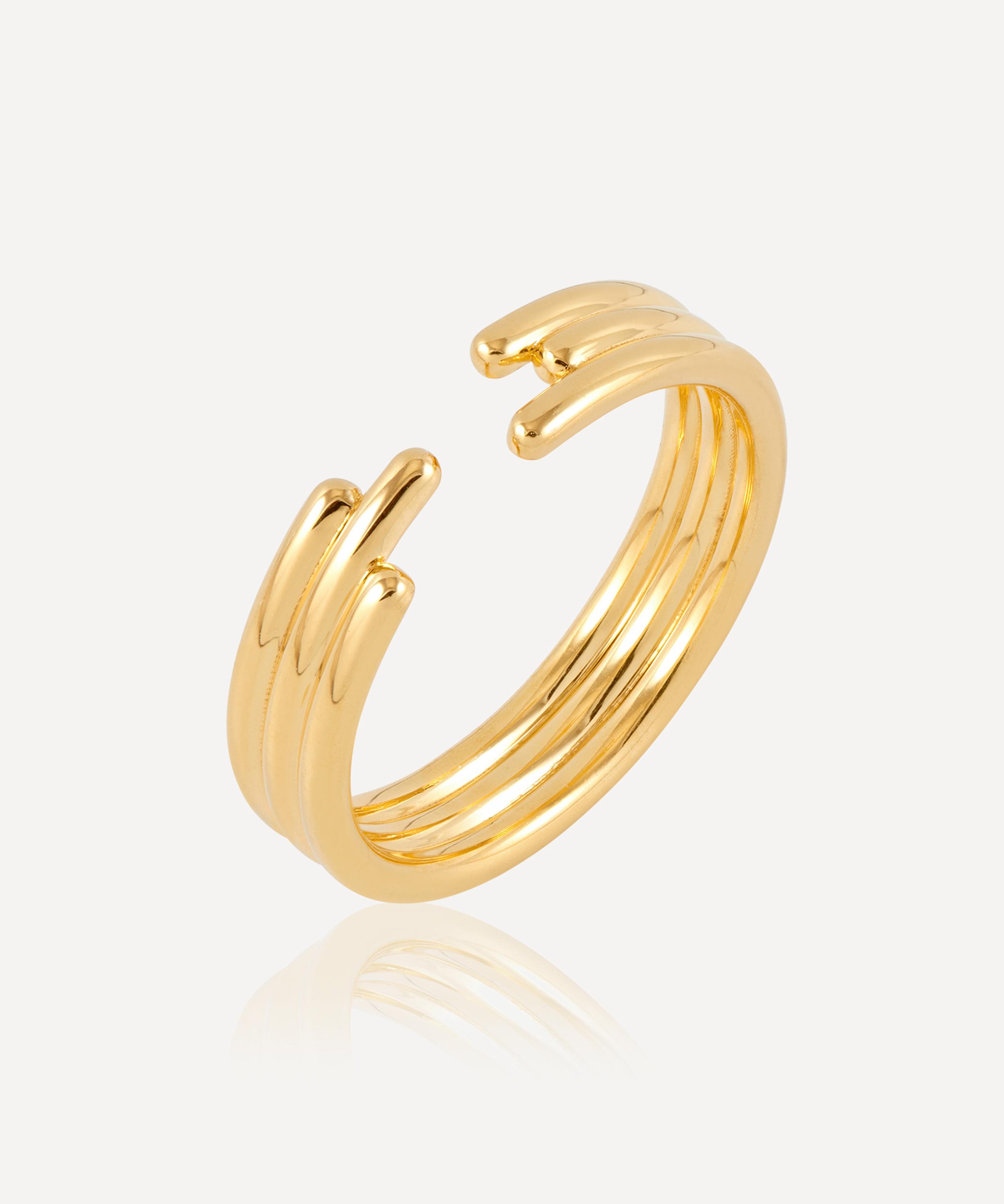 Rachel Jackson - 18ct Gold-Plated Lifestream Ring