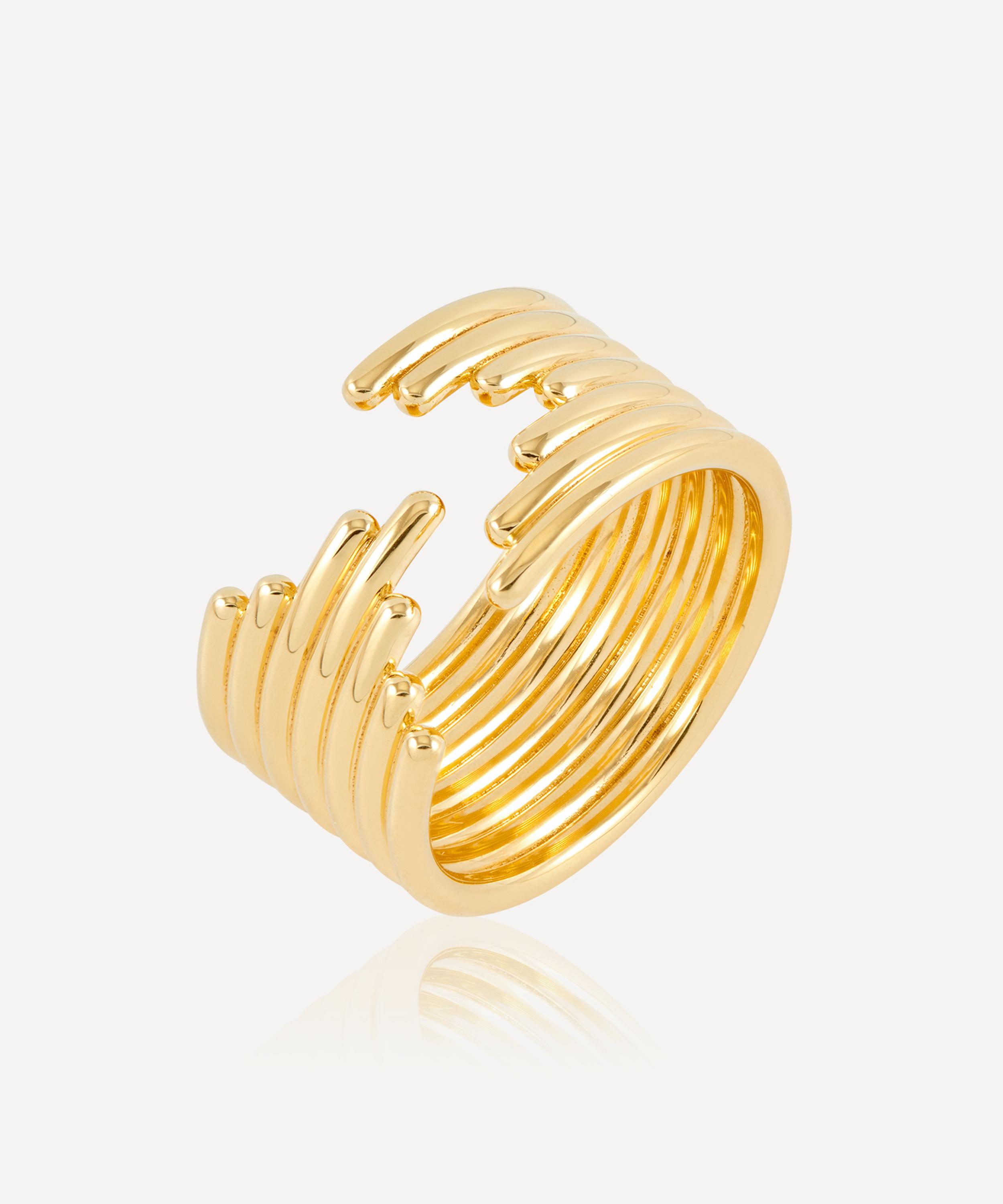 Rachel Jackson - 18ct Gold-Plated Lifestream Statement Ring