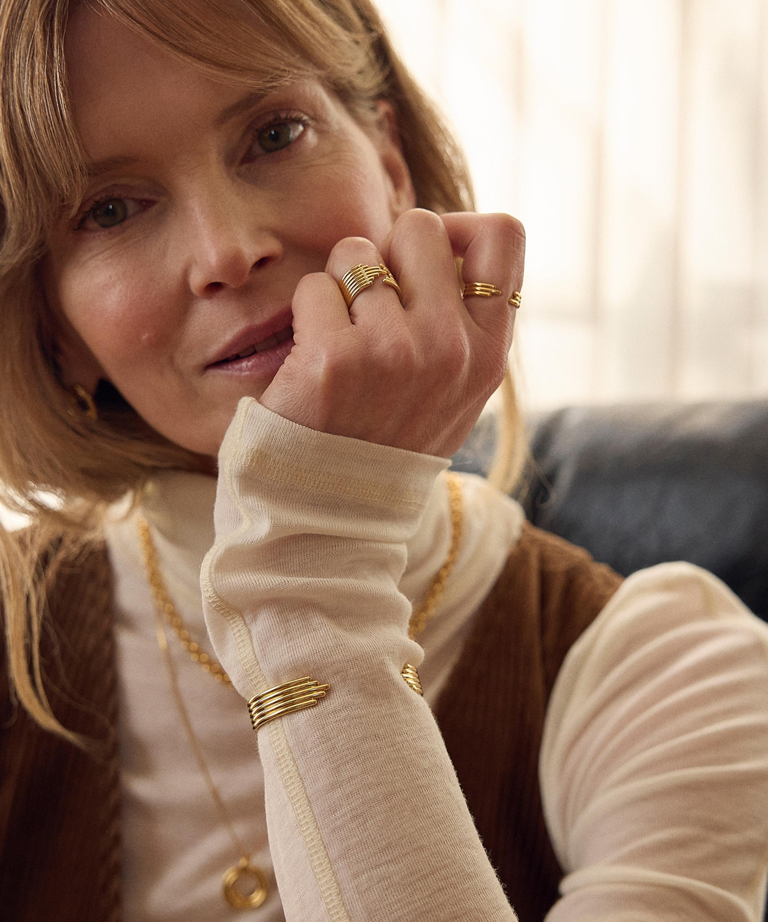 Rachel Jackson - 18ct Gold-Plated Lifestream Statement Ring image number 1