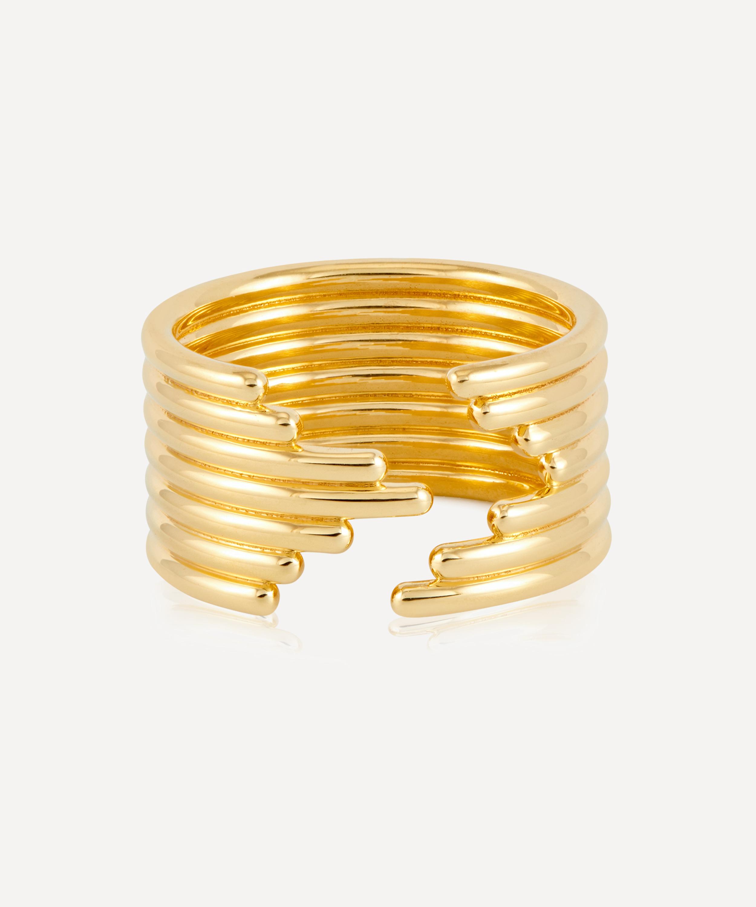 Rachel Jackson - 18ct Gold-Plated Lifestream Statement Ring image number 2