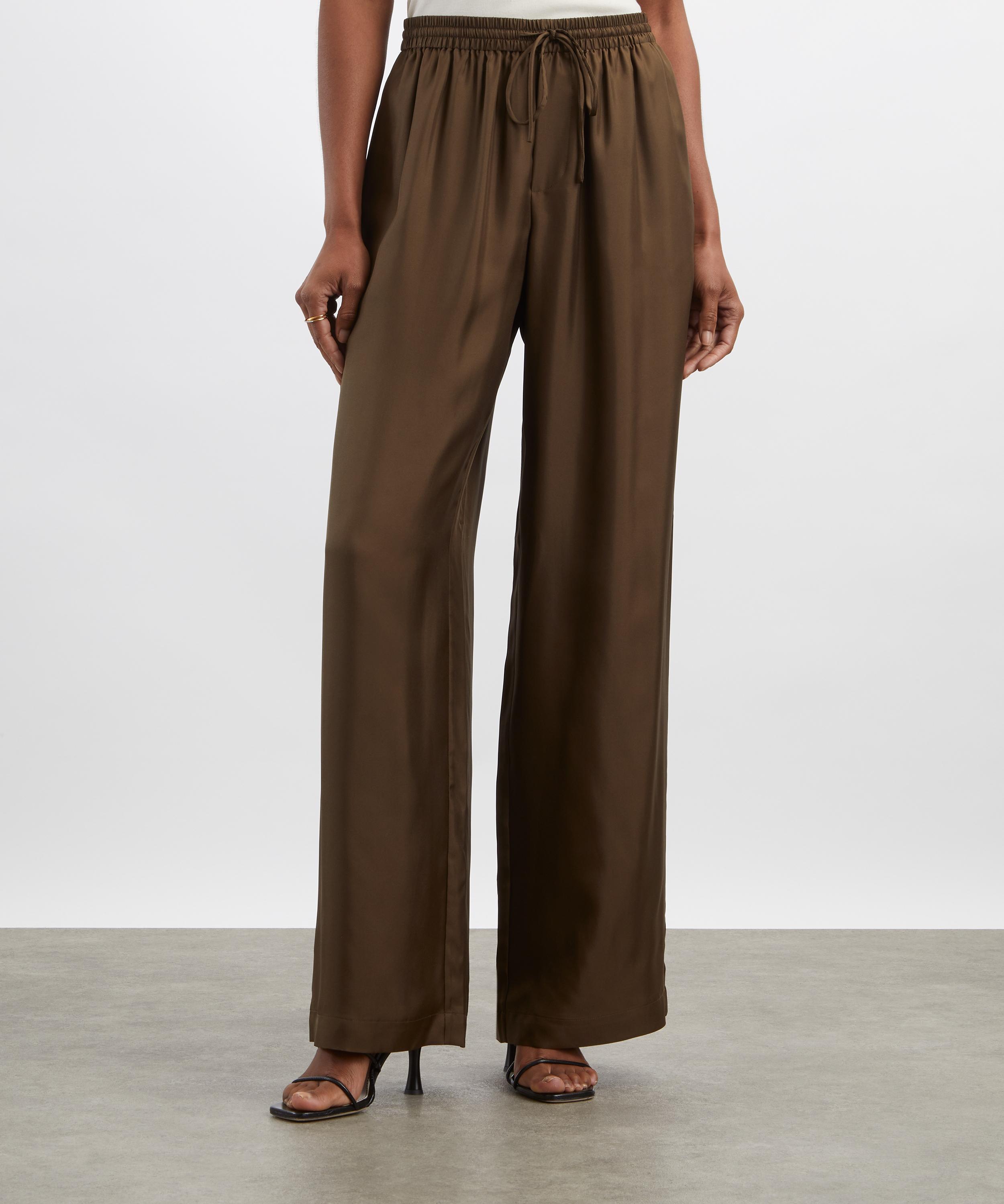 Róhe - Silk Wide-Leg Trousers image number 2
