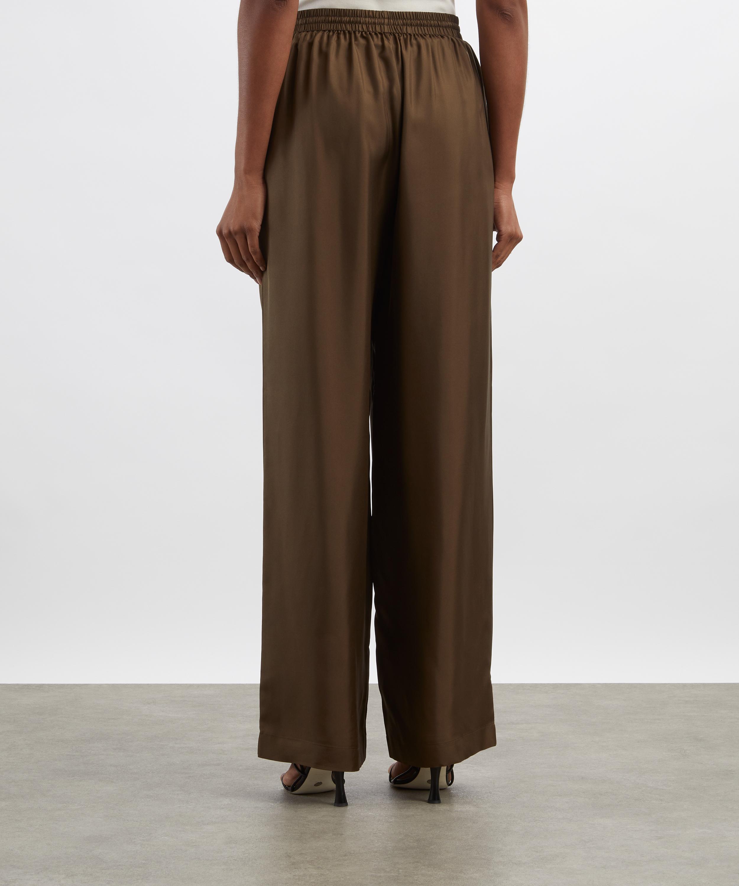 Róhe - Silk Wide-Leg Trousers image number 3